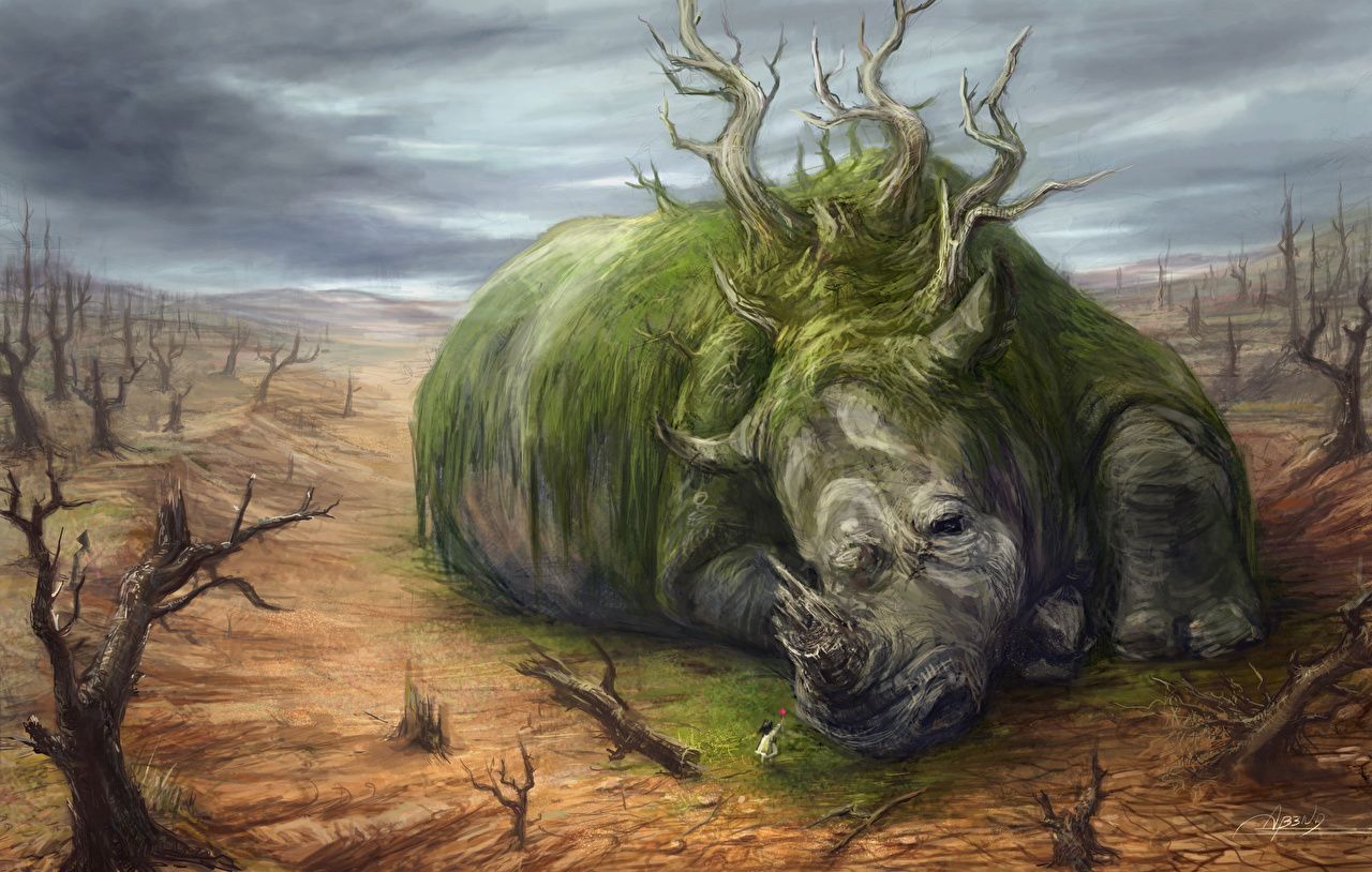 Desktop Wallpaper Rhino Fantasy Supernatural beings