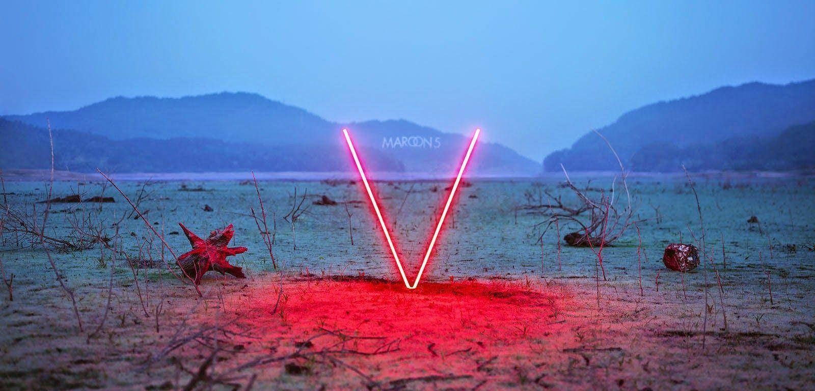 Download Caption: Maroon 5 V Album Cover Artwork Wallpaper