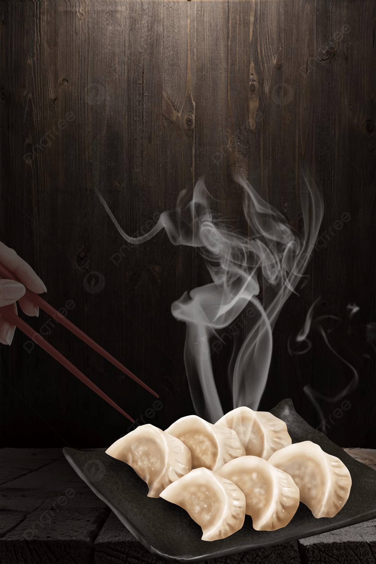 Creative Gourmet Dumplings Chinese Flavor Background Wallpaper Image For Free Download