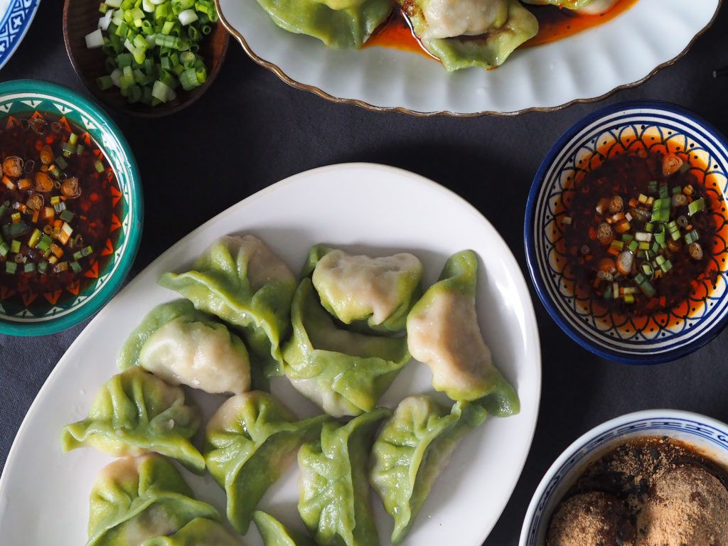 No Sweet Sour: Three Umami Dumplings in Emerald Jade Wrappers (Sanxian Jiaozi, 三鲜饺子). The Mala Market