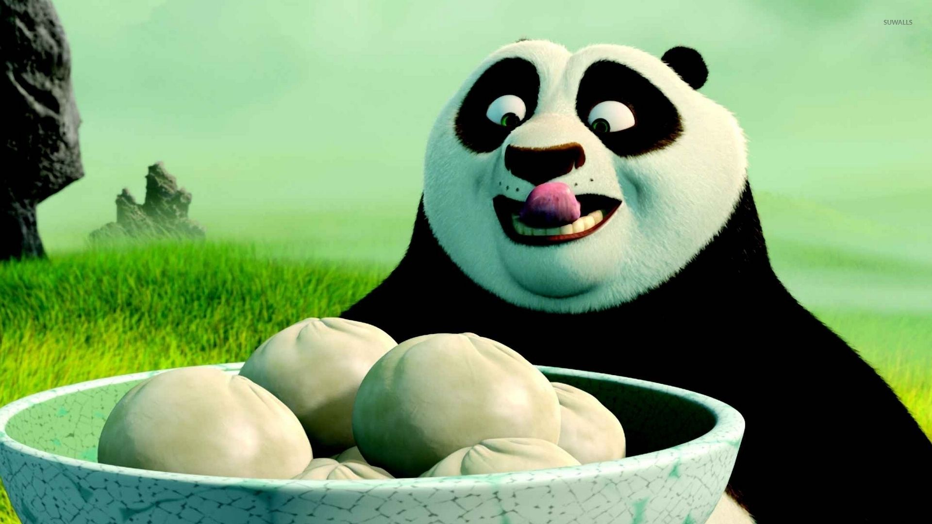 Po having dumplings Fu Panda wallpaper wallpaper