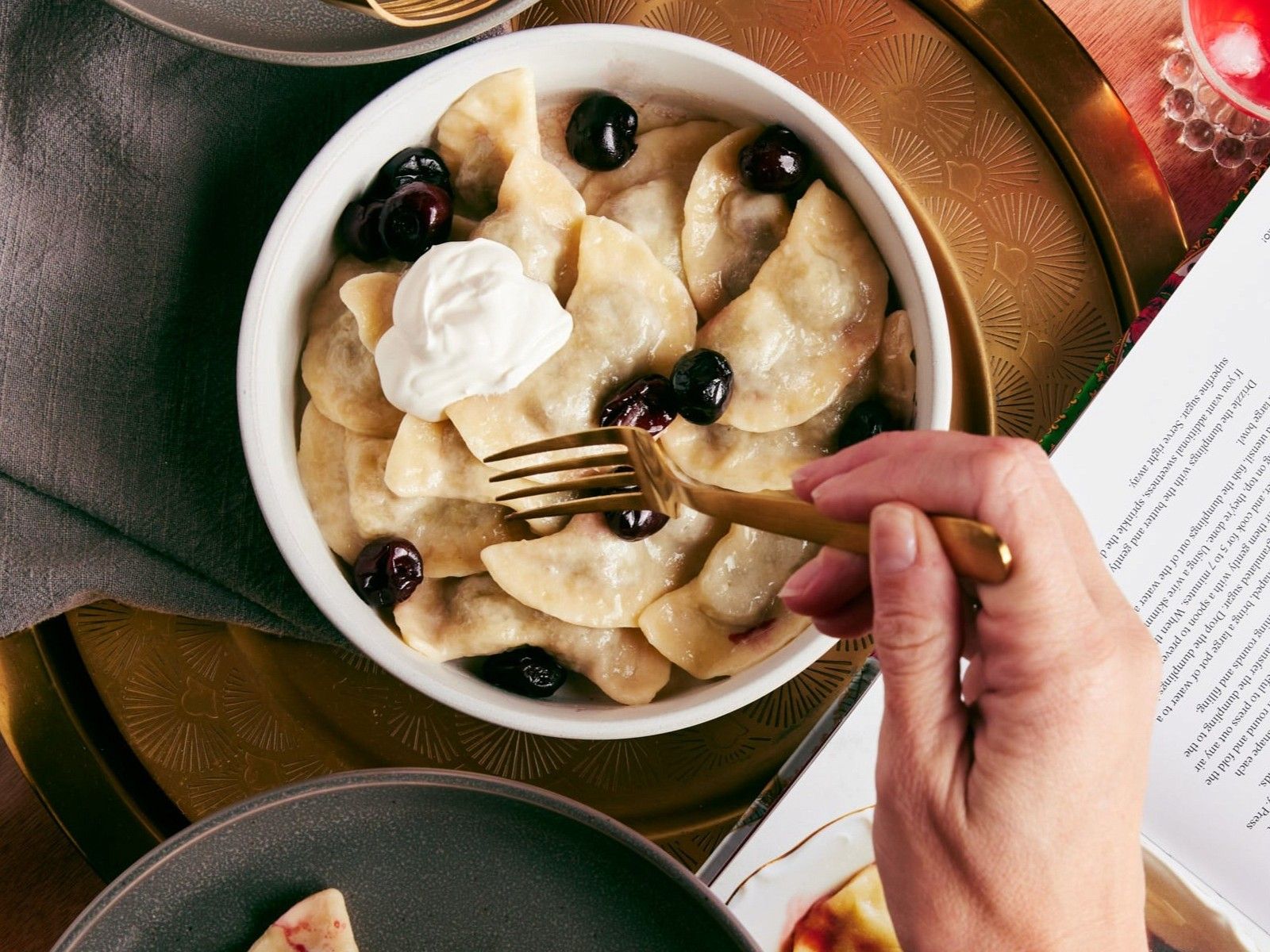 How to make Varenyky/ Ukranian Dark Cherry Dumplings