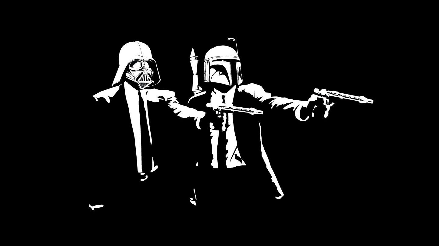 Free download Star Wars Pulp Fiction Wallpaper [1440x809] for your Desktop, Mobile & Tablet. Explore Pulp Fiction Wallpaper. Science Fiction Wallpaper, Science Fiction Wallpaper, Pulp Fiction Wallpaper