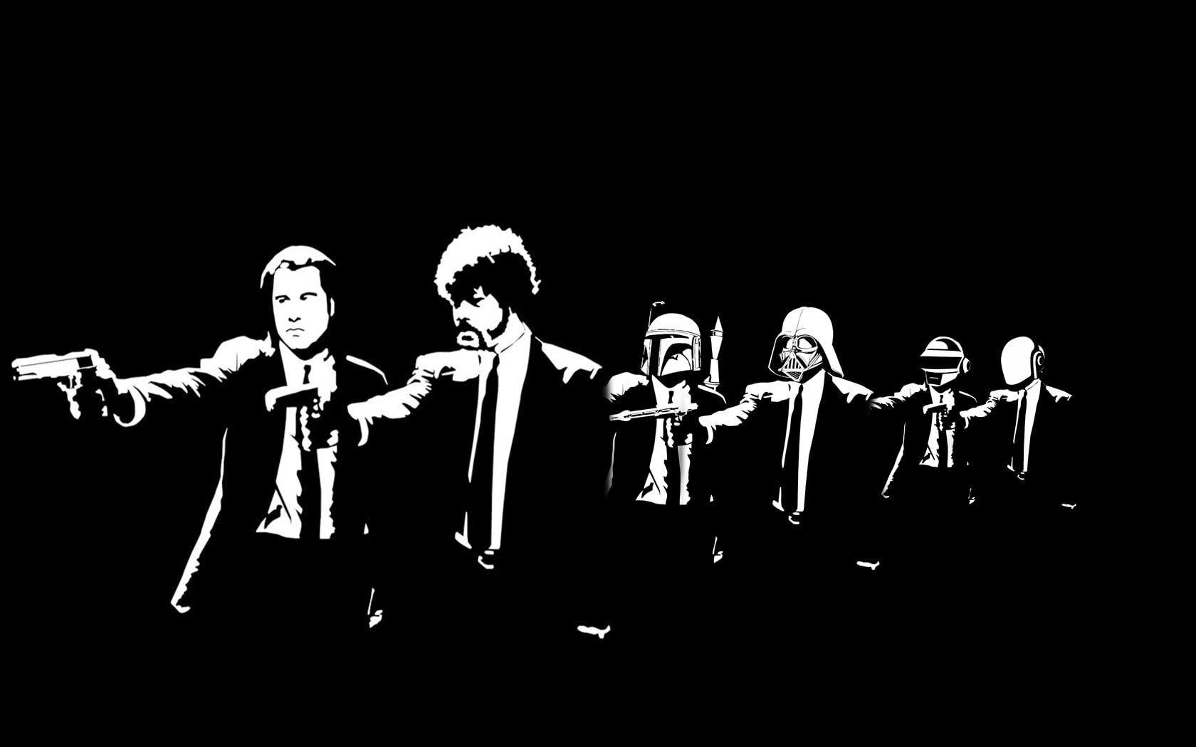 Wallpaper / Pulp Fiction, togetherness, men, night, emotion, people, illuminated, celebration, movies, copy space, arts culture and entertainment, representation, males Wallpaper