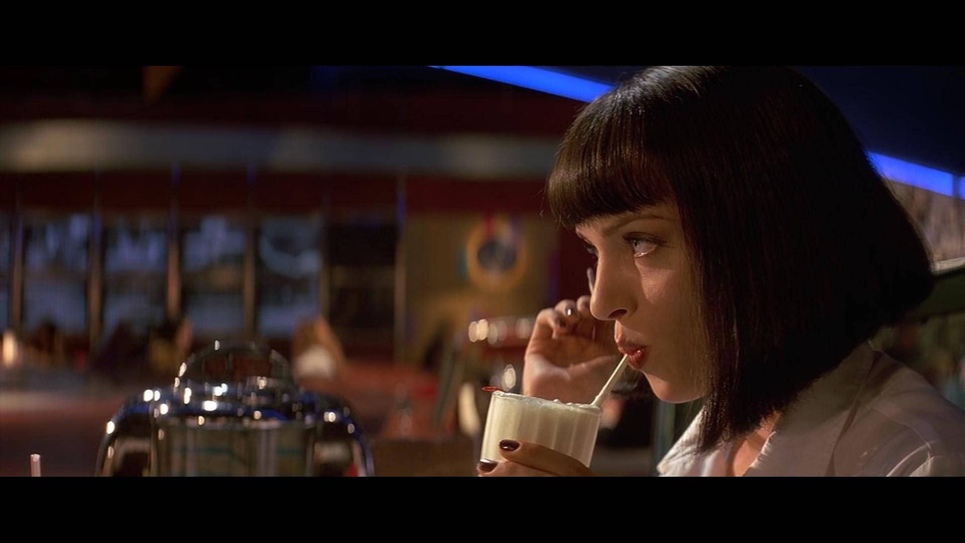 Download American Film Pulp Fiction Mia Wallace Wallpaper