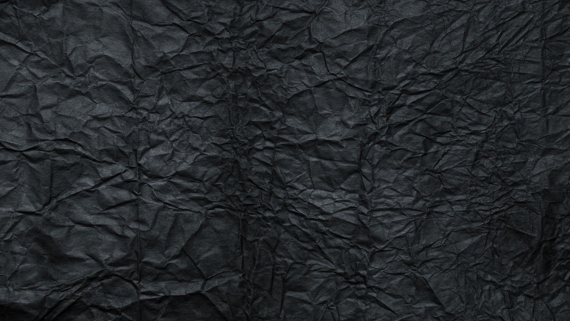 Crumpled black paper Desktop wallpaper 1600x900