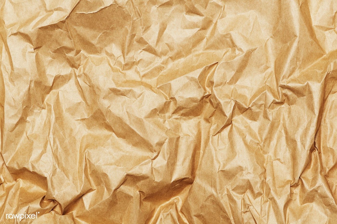 Crumpled brown paper with copy space. free image / Teddy Rawpixel. Paper background texture, Brown paper texture background, Crumpled paper