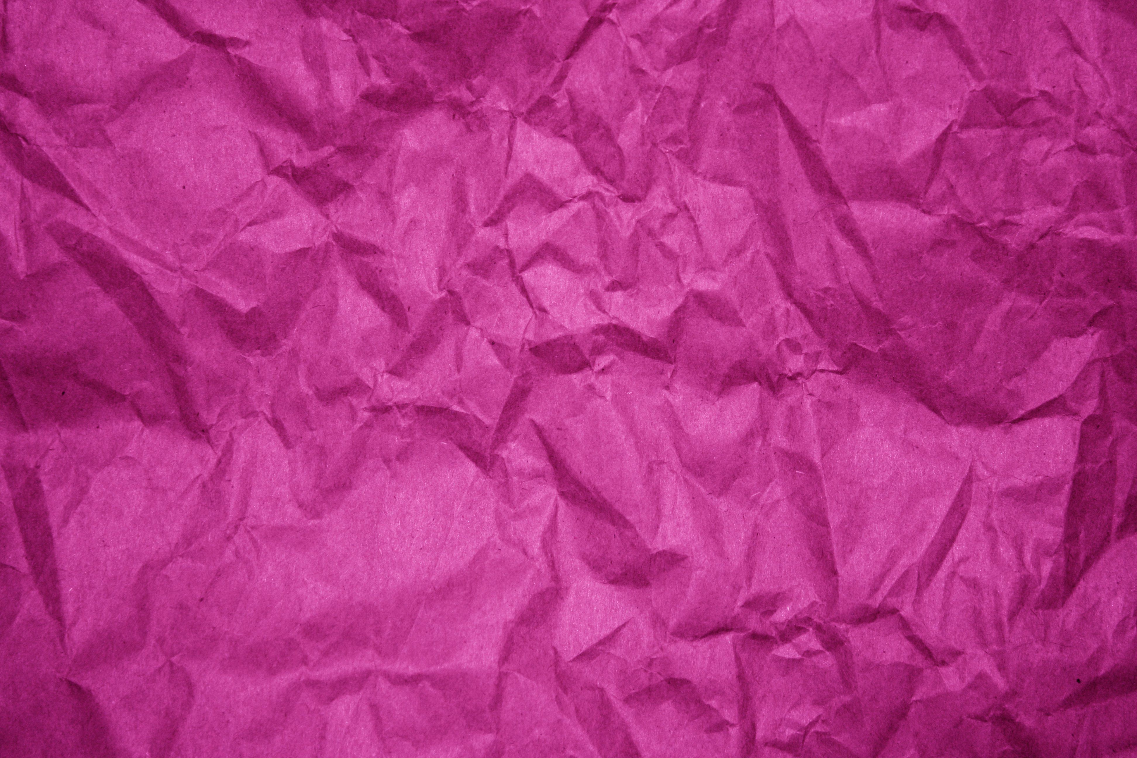 Crumpled Fuchsia Paper Texture Picture. Free Photograph. Photo Public Domain