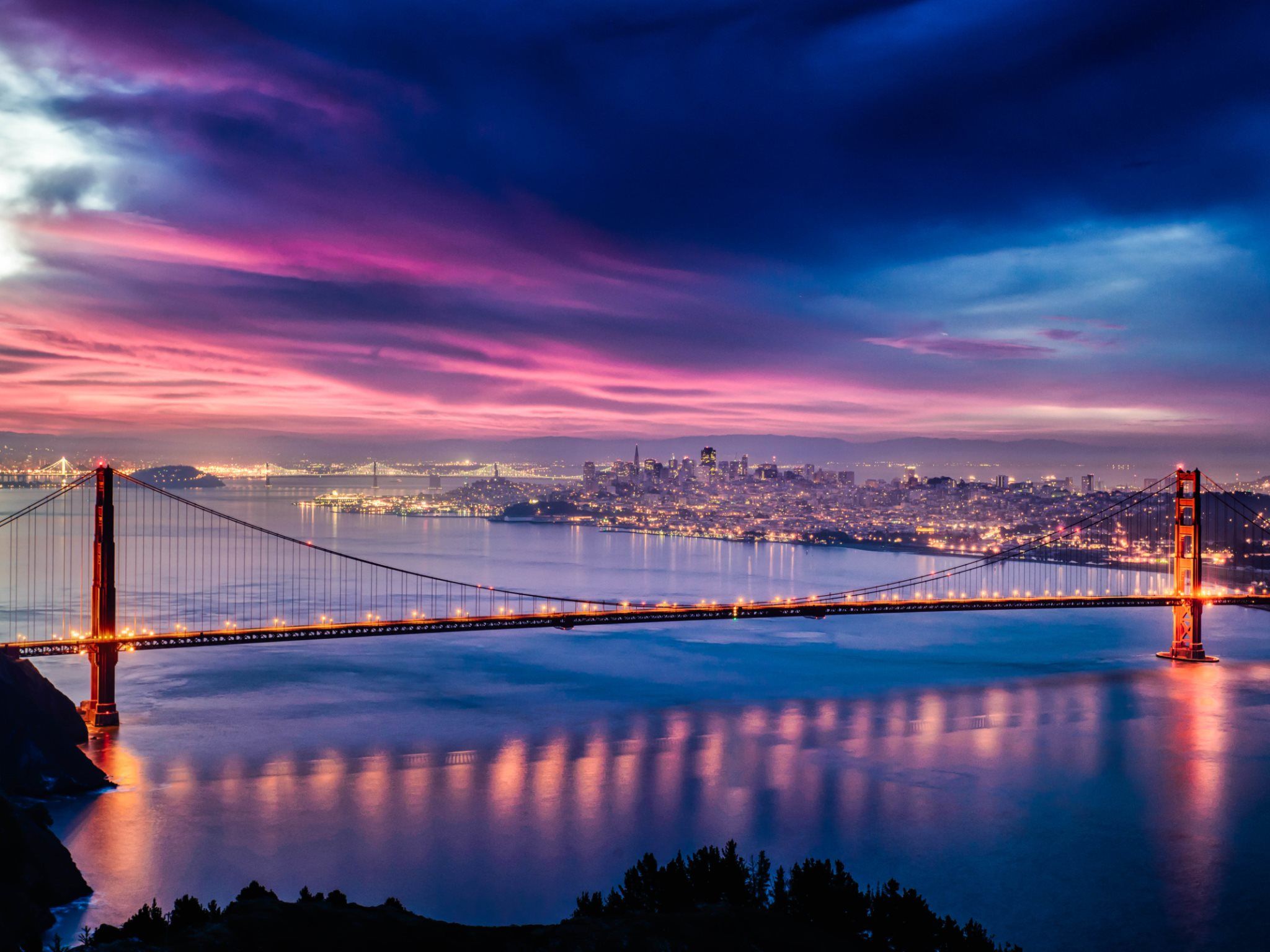 Free download Skyfire over San Francisco Bay Bridge Wallpaper HD Wallpaper [2048x1536] for your Desktop, Mobile & Tablet. Explore San Francisco 4K Wallpaper. Wallpaper 49ers San Francisco, San Francisco