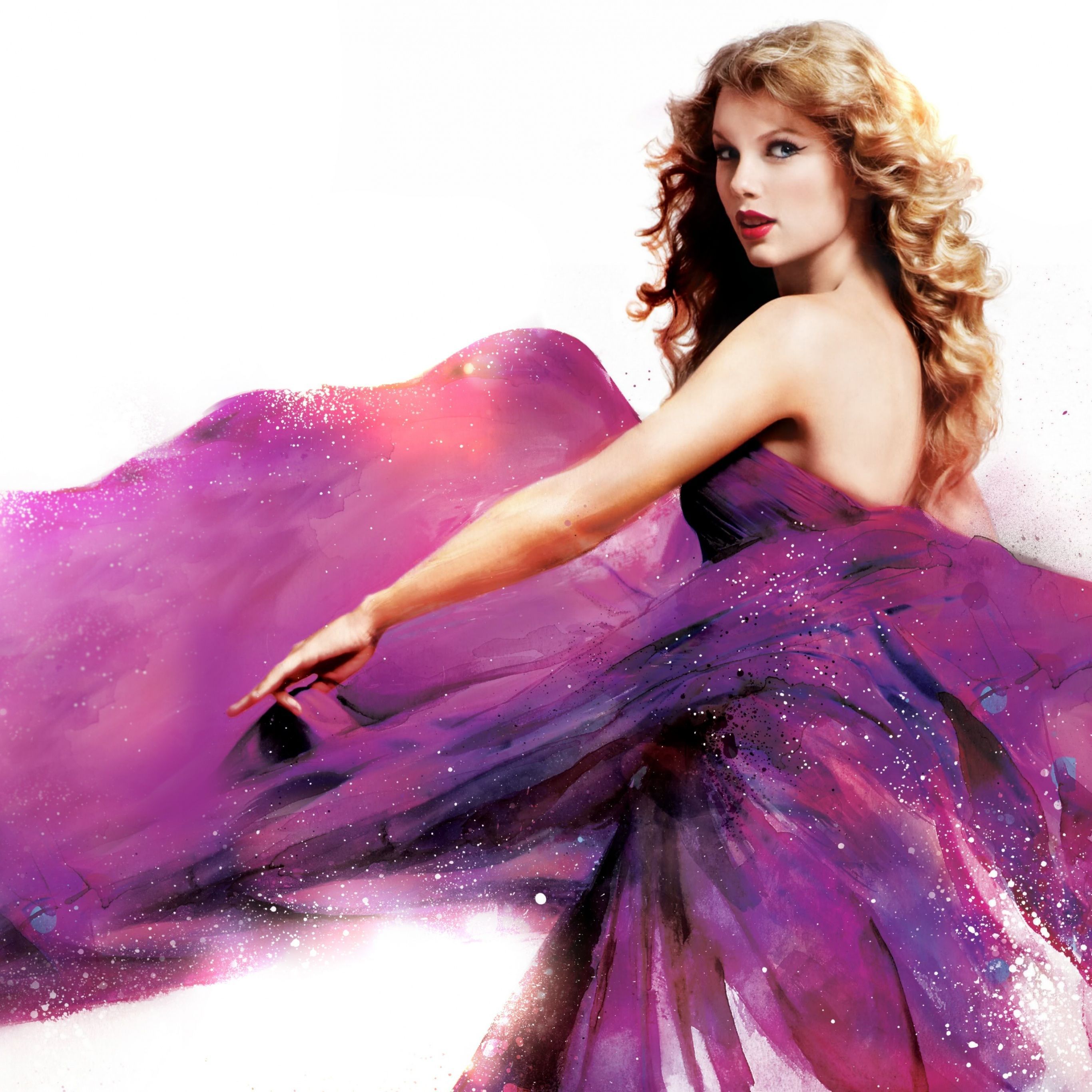 Taylor Swift Wallpaper 4K, Speak Now, 5K, White background