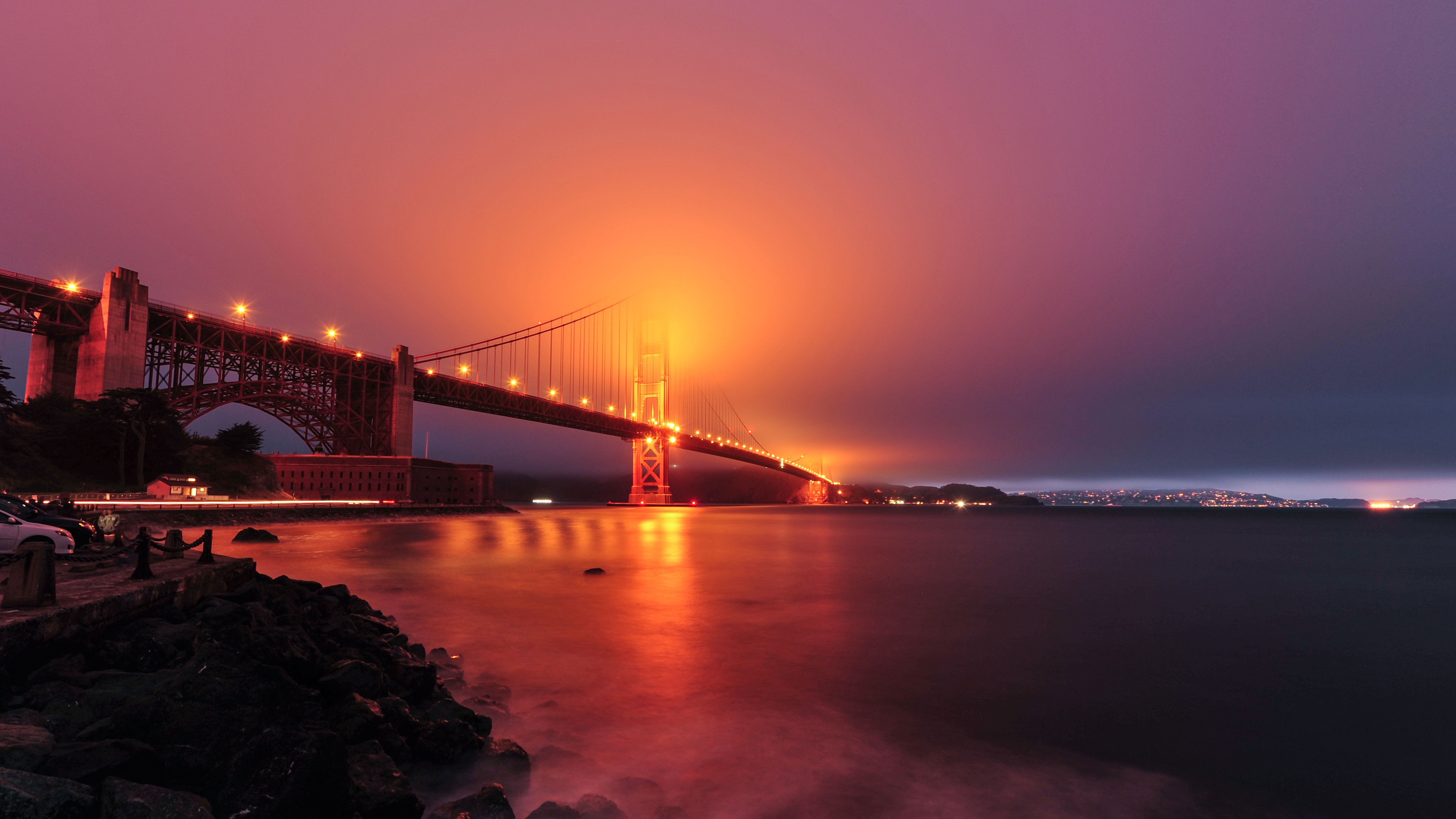 Wallpaper Golden Gate Bridge San Francisco California, Background Free Image