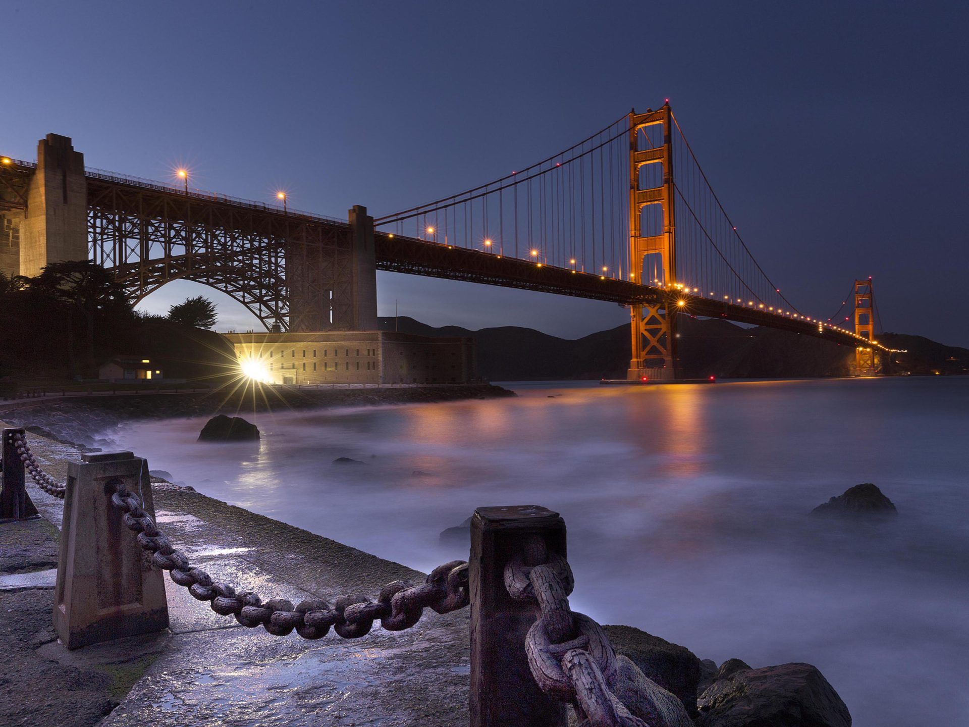 Under The Golden Gate Bridge In San Francisco California САД Android Wallpaper For Your Desktop Or Phone 3840x2400 : Wallpaper13.com - San Francisco