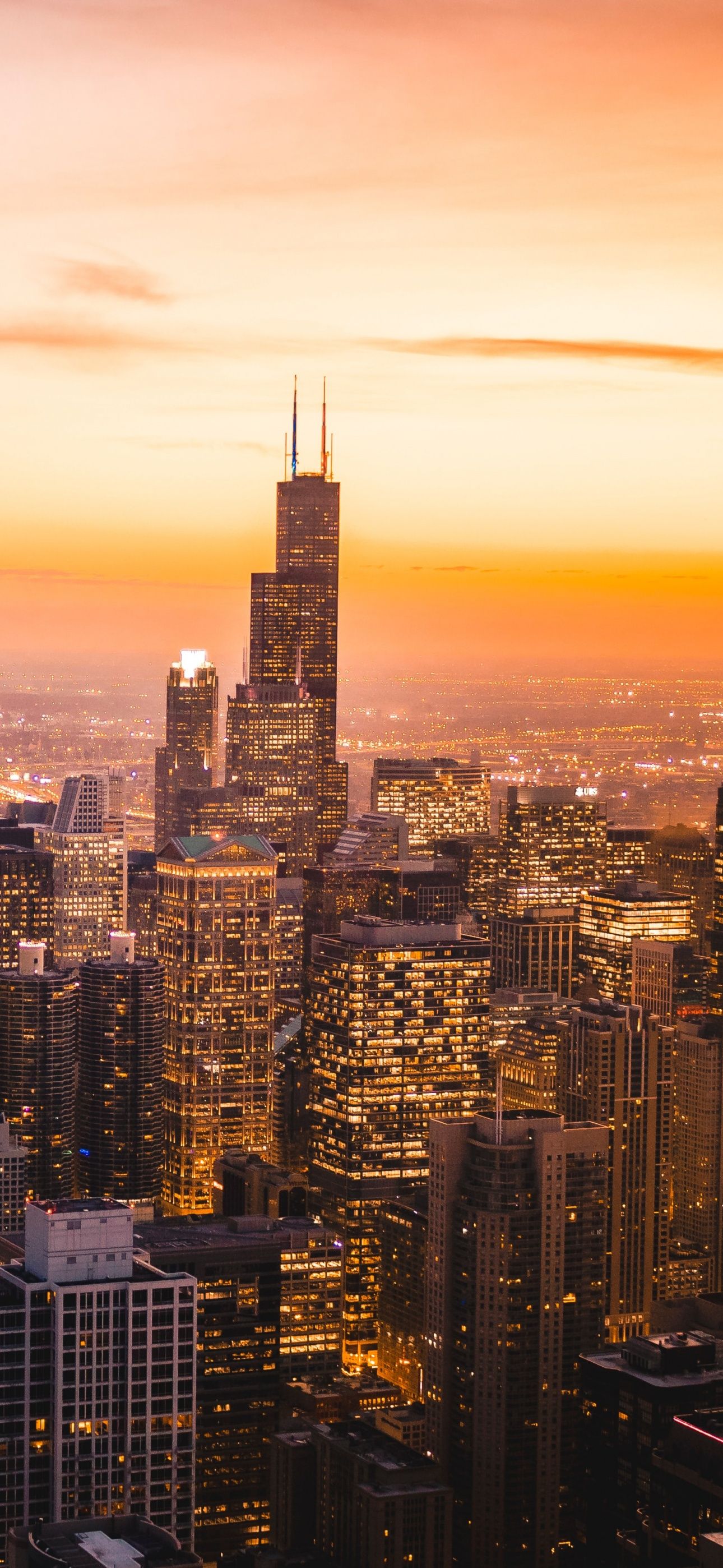 Chicago Wallpaper 4K, Cityscape, Skyline, Skyscrapers