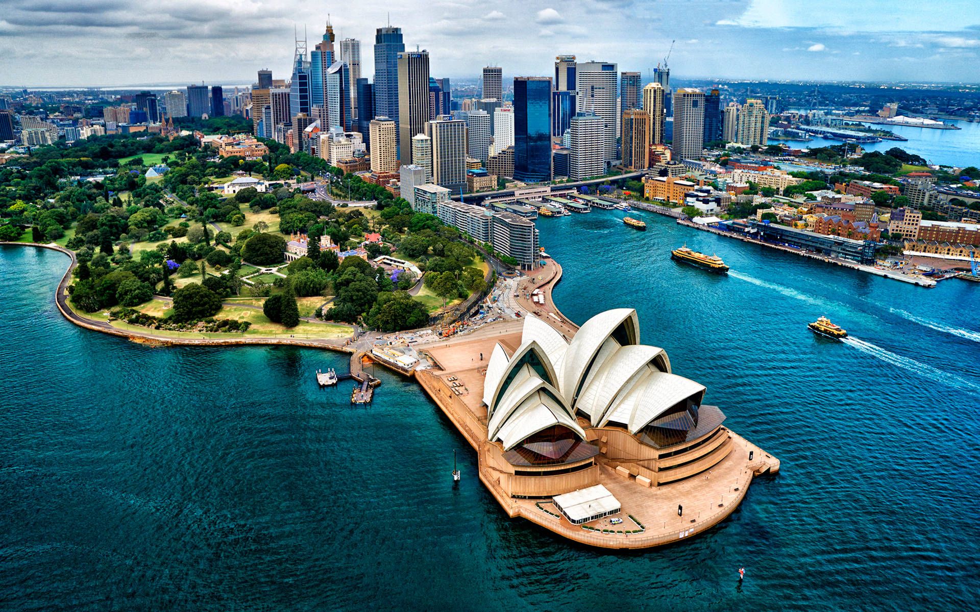 Download Sydney Opera House City View Wallpaper