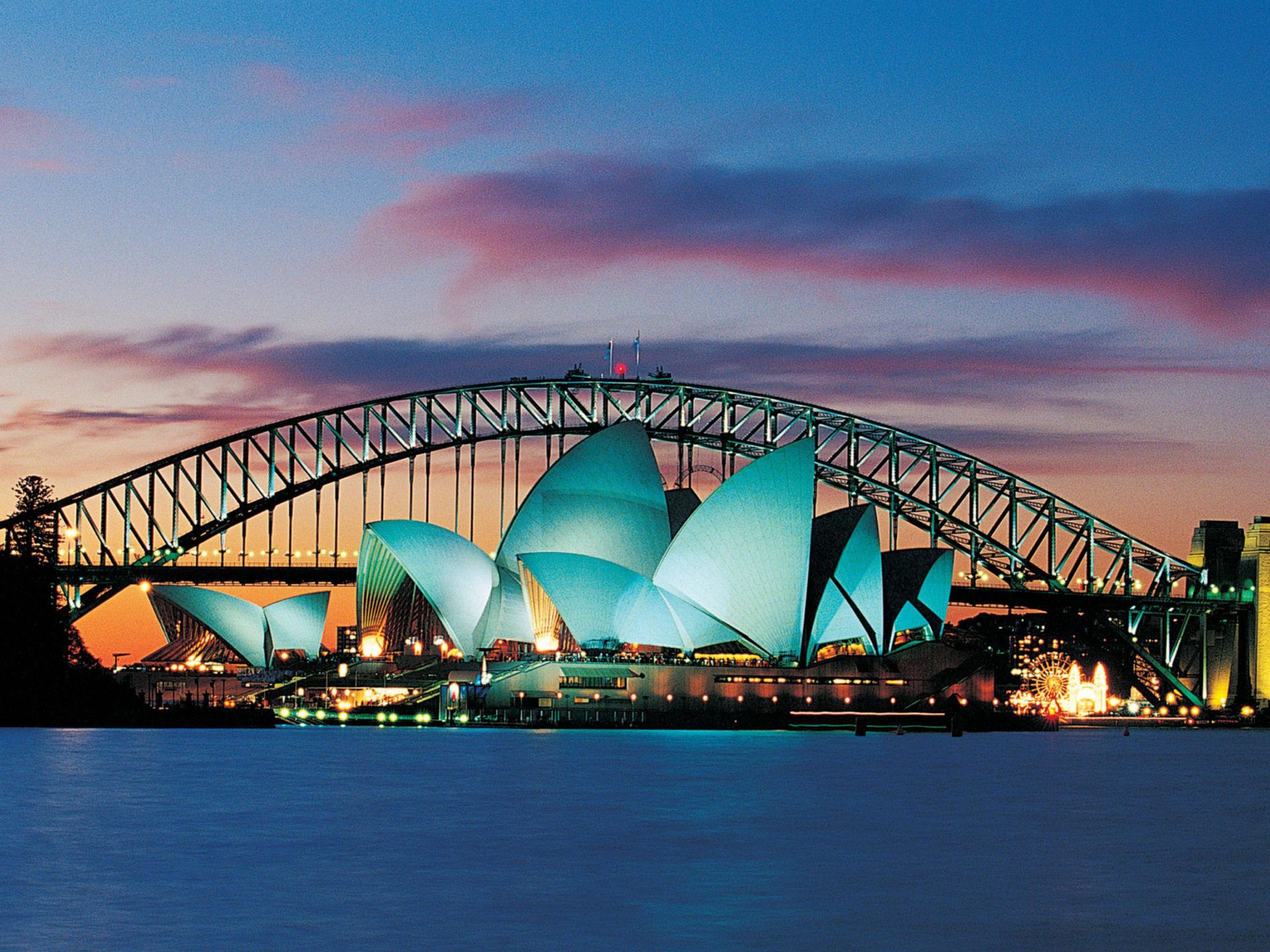 Sydney Australia Opera House And Harbour Bridge Desktop Wallpaper 2880x1800 : Wallpaper13.com