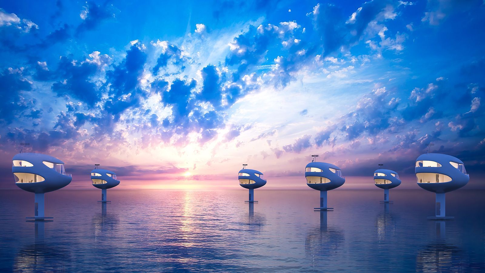 World's First Eco Restorative Futuristic Floating Homes - 