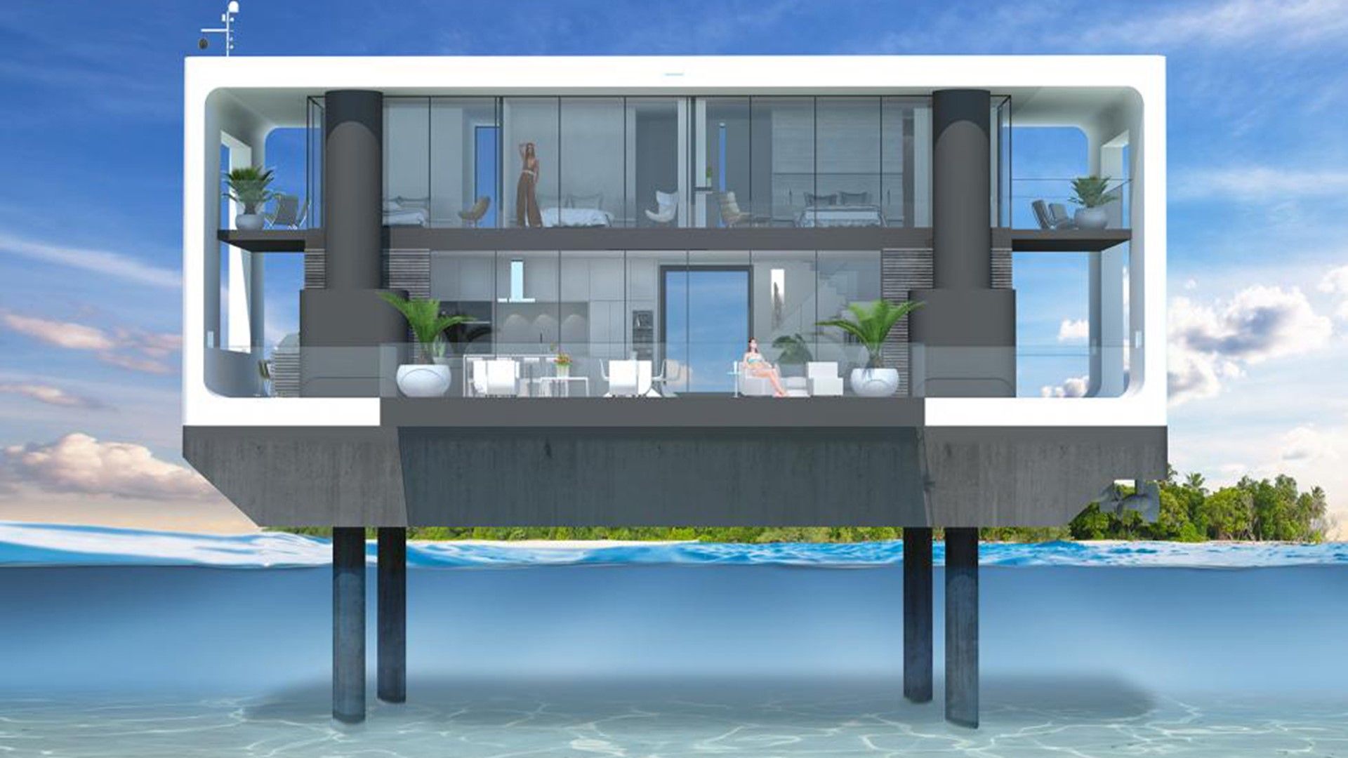 Florida developer designs floating homes - 