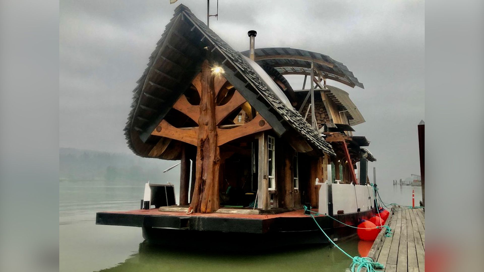 B.C. owner puts 'one of a kind, ' log float home up West Record - 