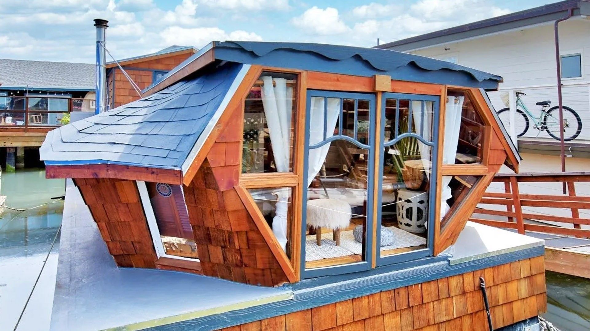 A Floating Home Made Out of What?! Whimsical Sausalito House on the Water Is Listed for $730K - 