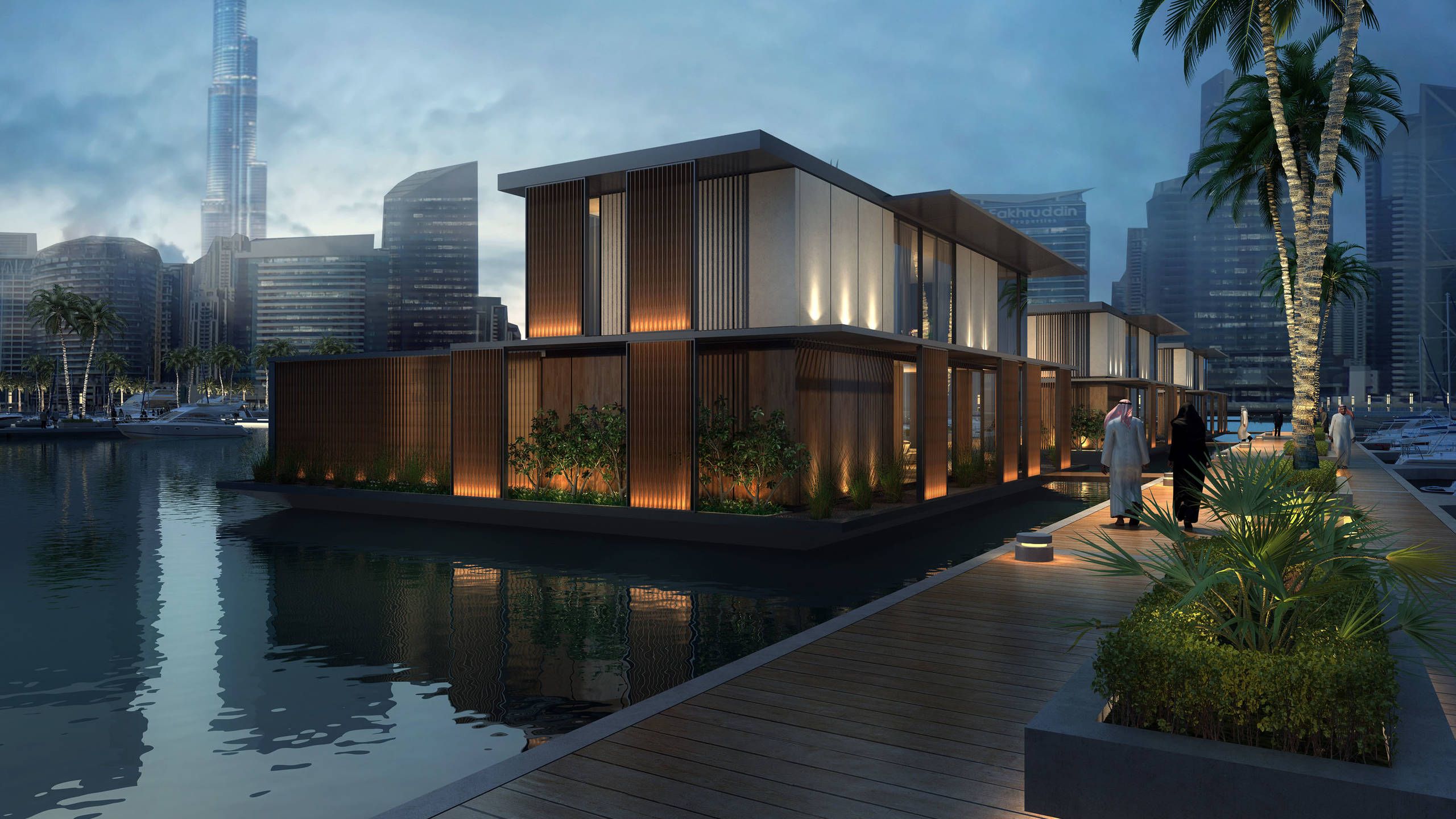 Admares wins floating homes on water contract in Marasi Business Bay Dubai - 