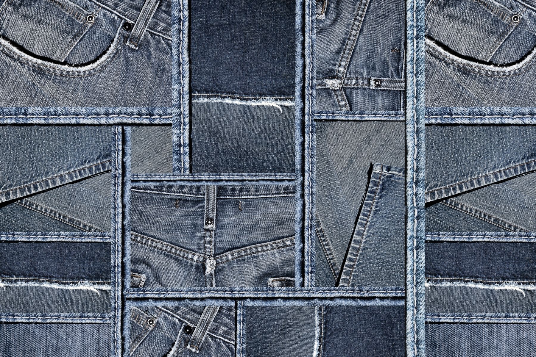 Blue Jean & Denim Look Wallpaper for Walls