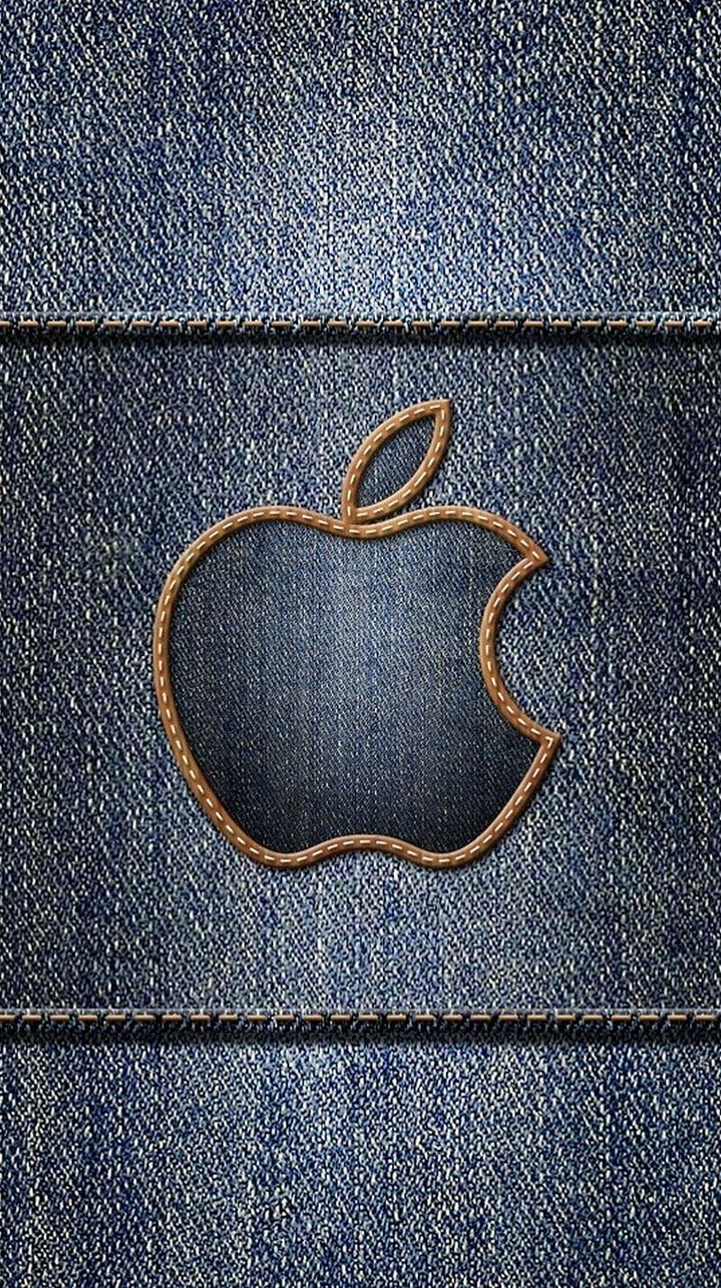 Denim Apple, HD phone wallpaper