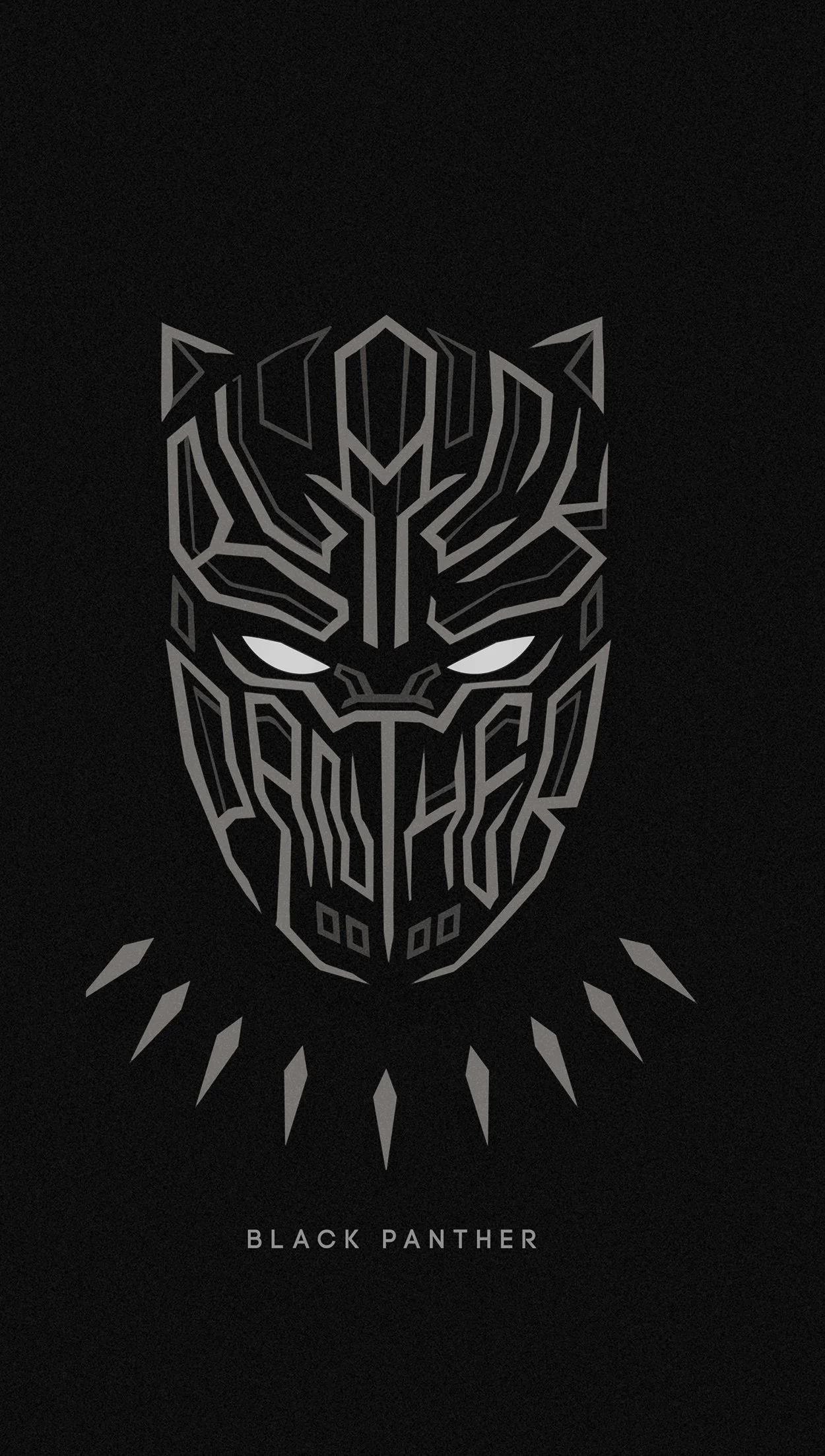 Black Panther Superhero Minimalist Wallpaper 4k Ultra HD