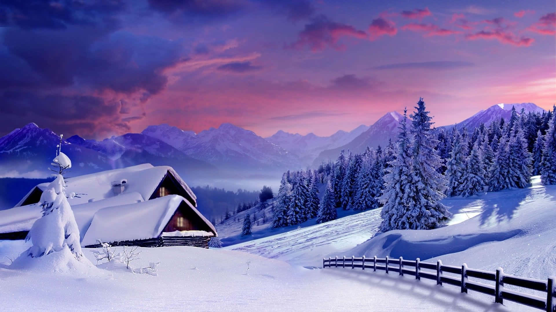 Snowy Landscape Wallpaper