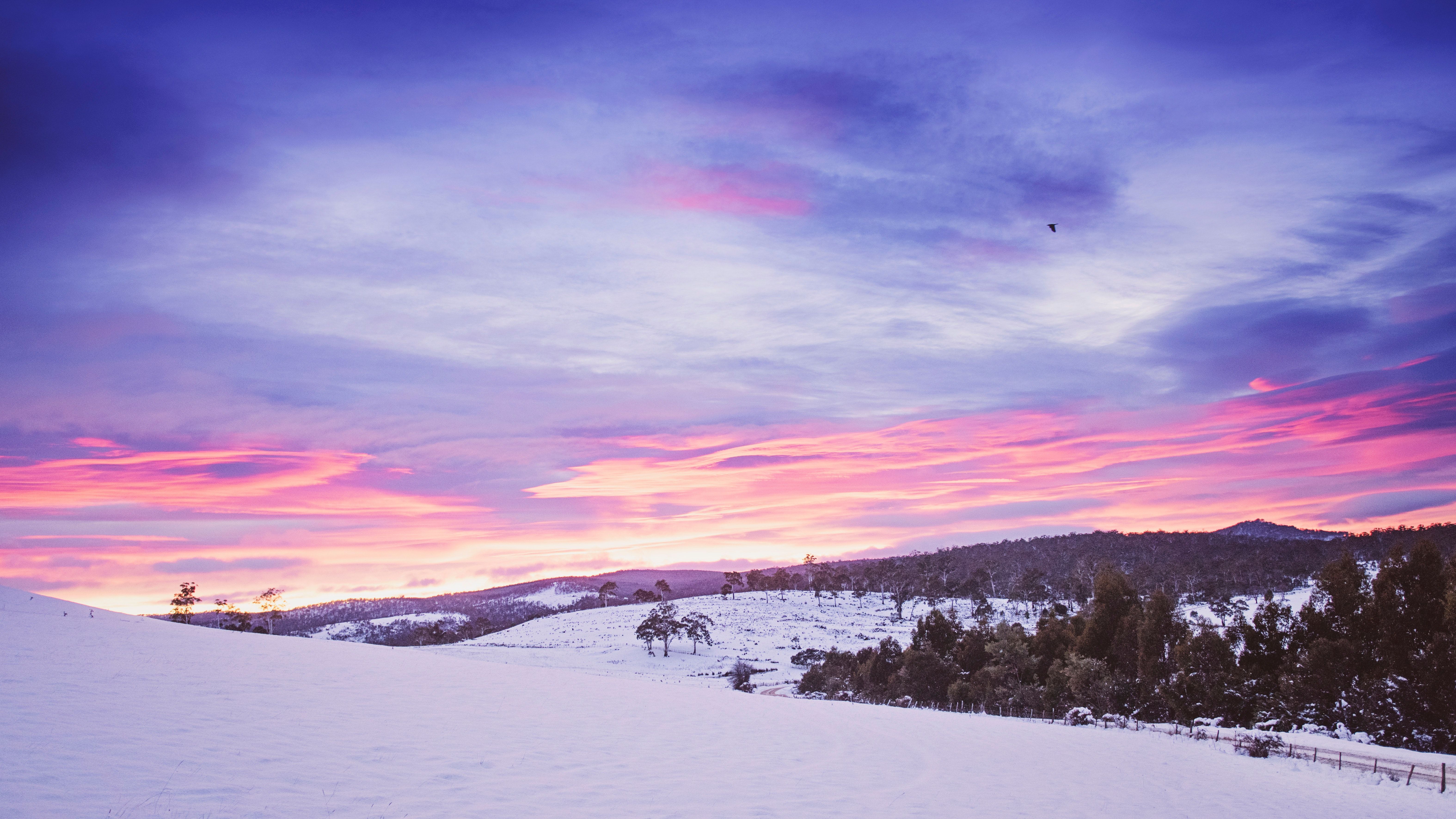 Snowy Mountains Landscape 5k, HD Nature, 4k Wallpaper, Image, Background, Photo and Picture