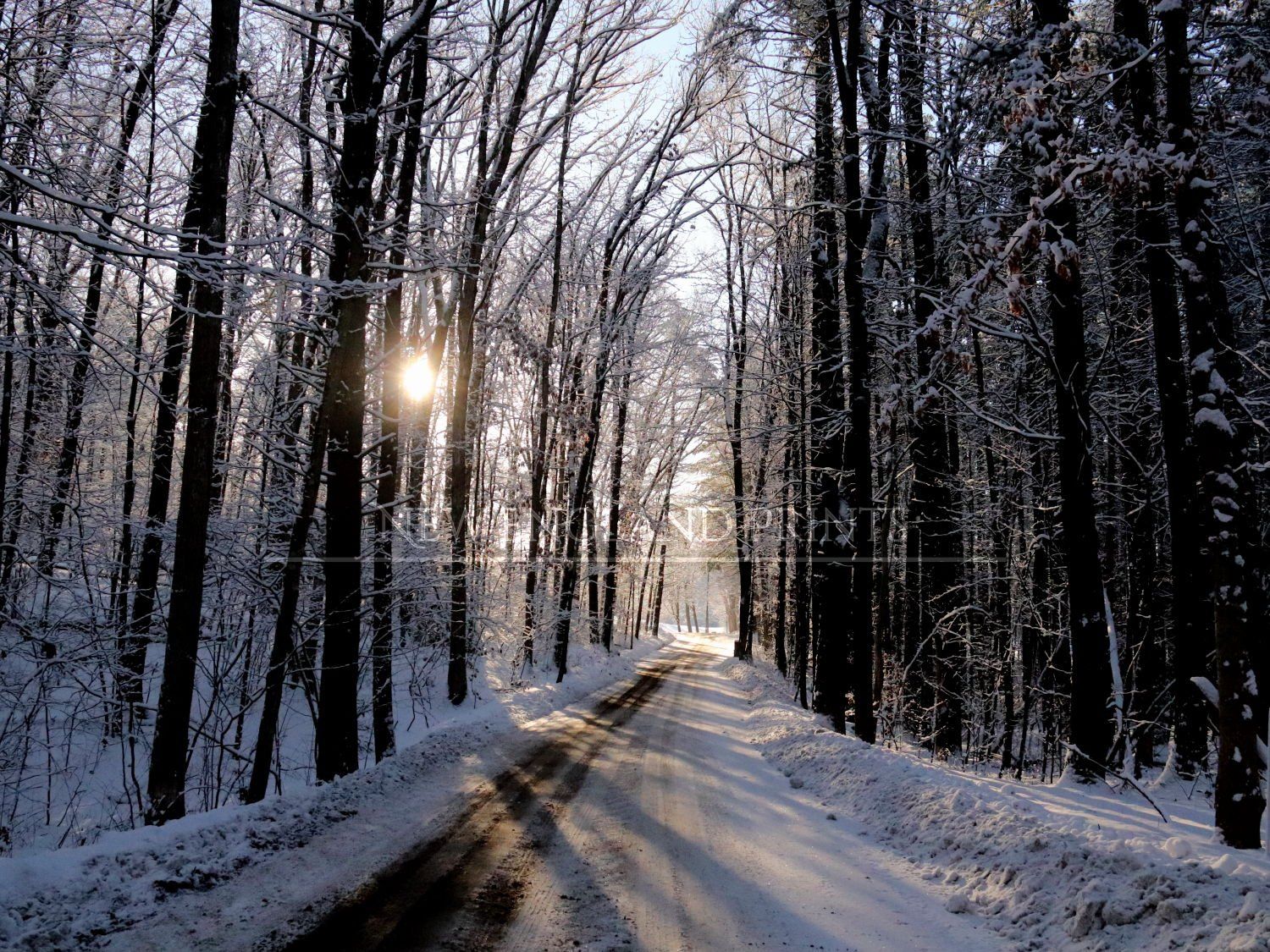 New England Winter and Snowy Landscape Photo