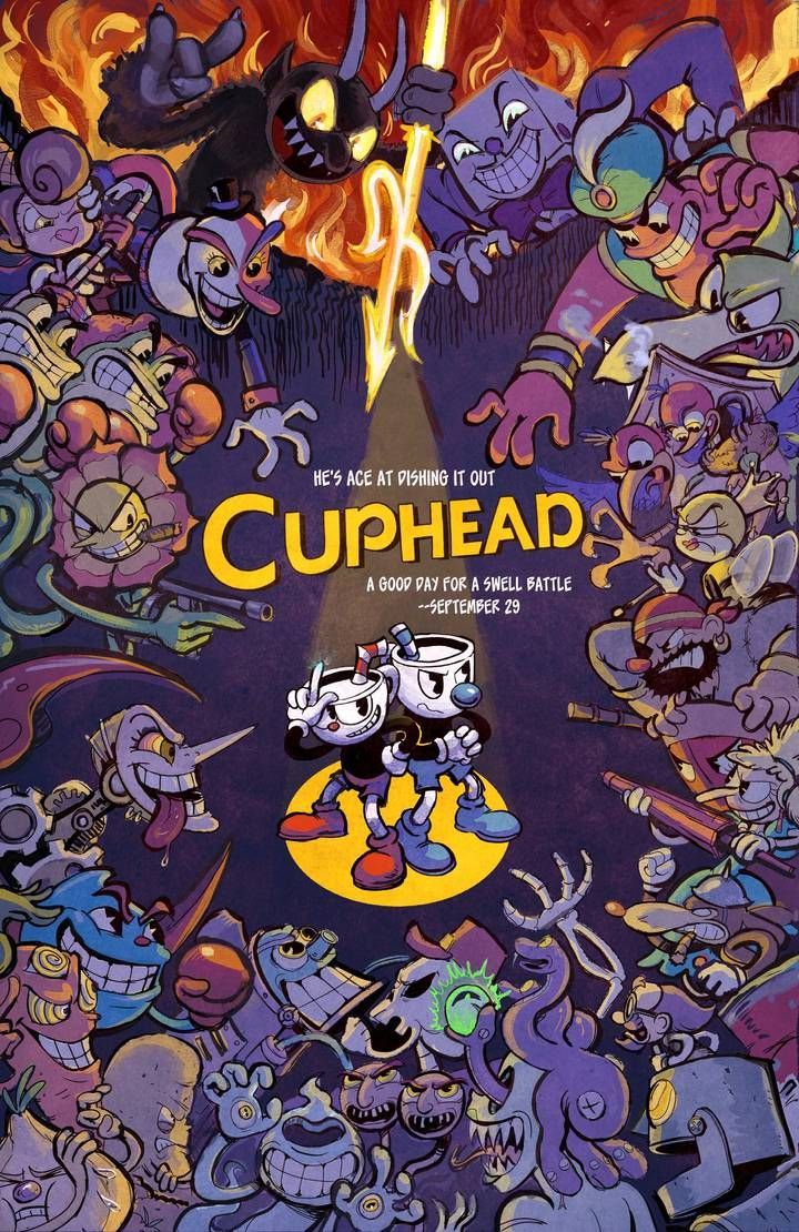 Cuphead Movie Poster by knockabiller. Geeky wallpaper, Posters art prints, Poster prints