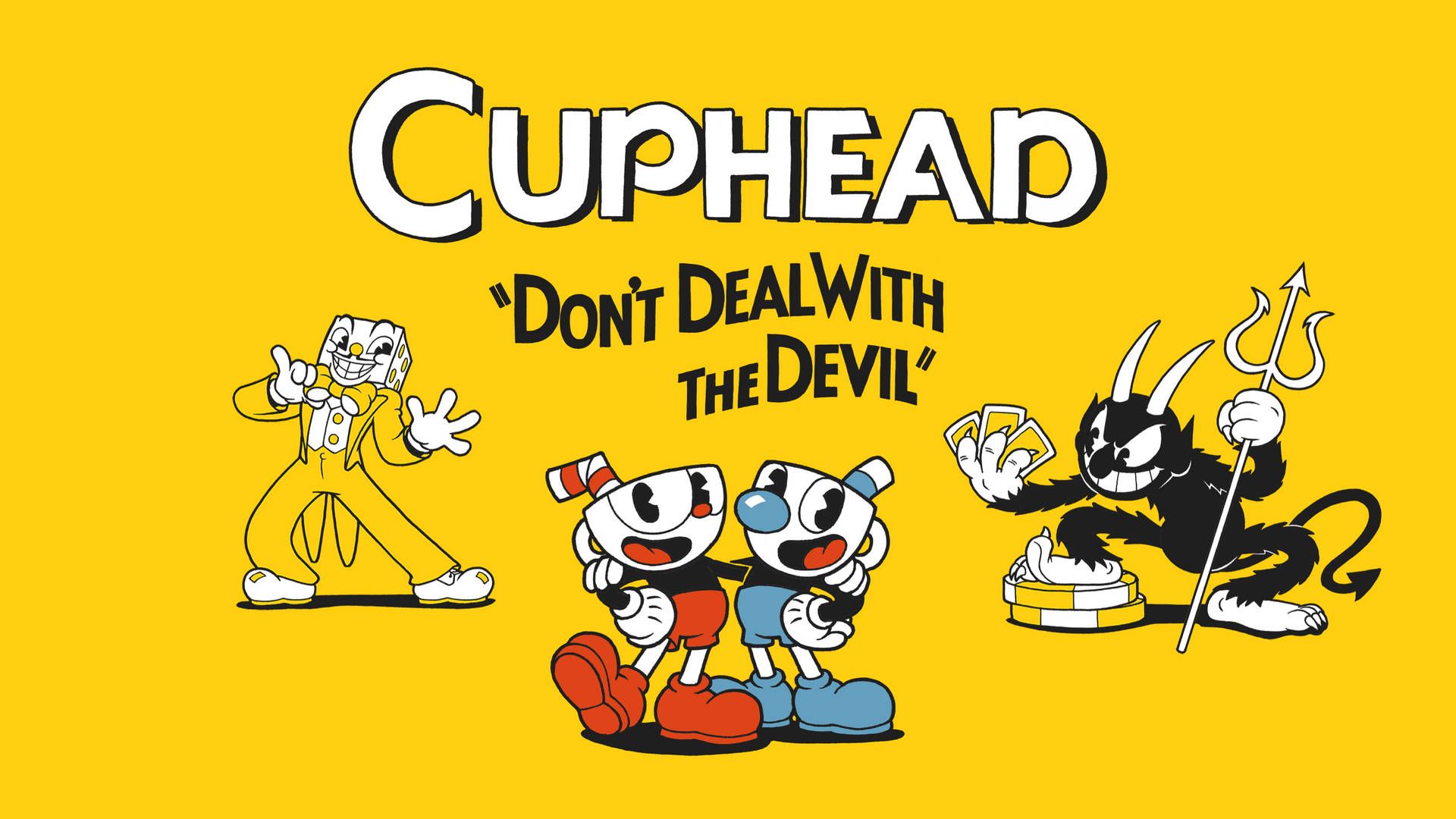 Download Dare to Challenge the Almighty Cuphead Wallpaper