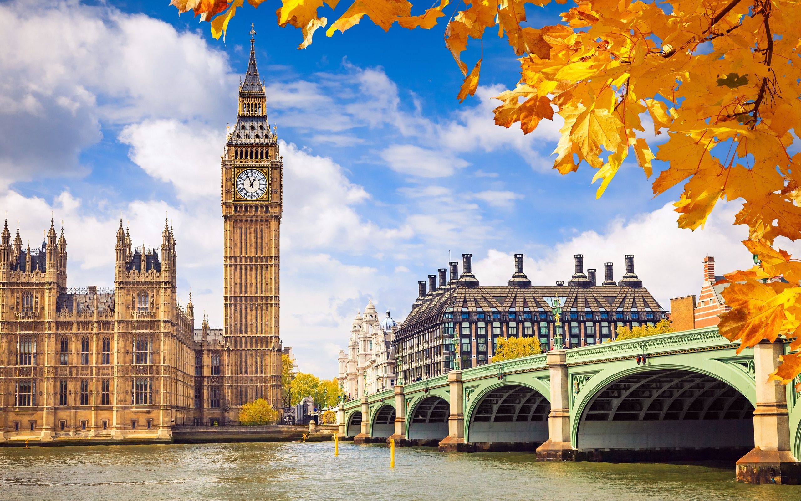 London great britain england westminster palace autumn wallpaperx1600