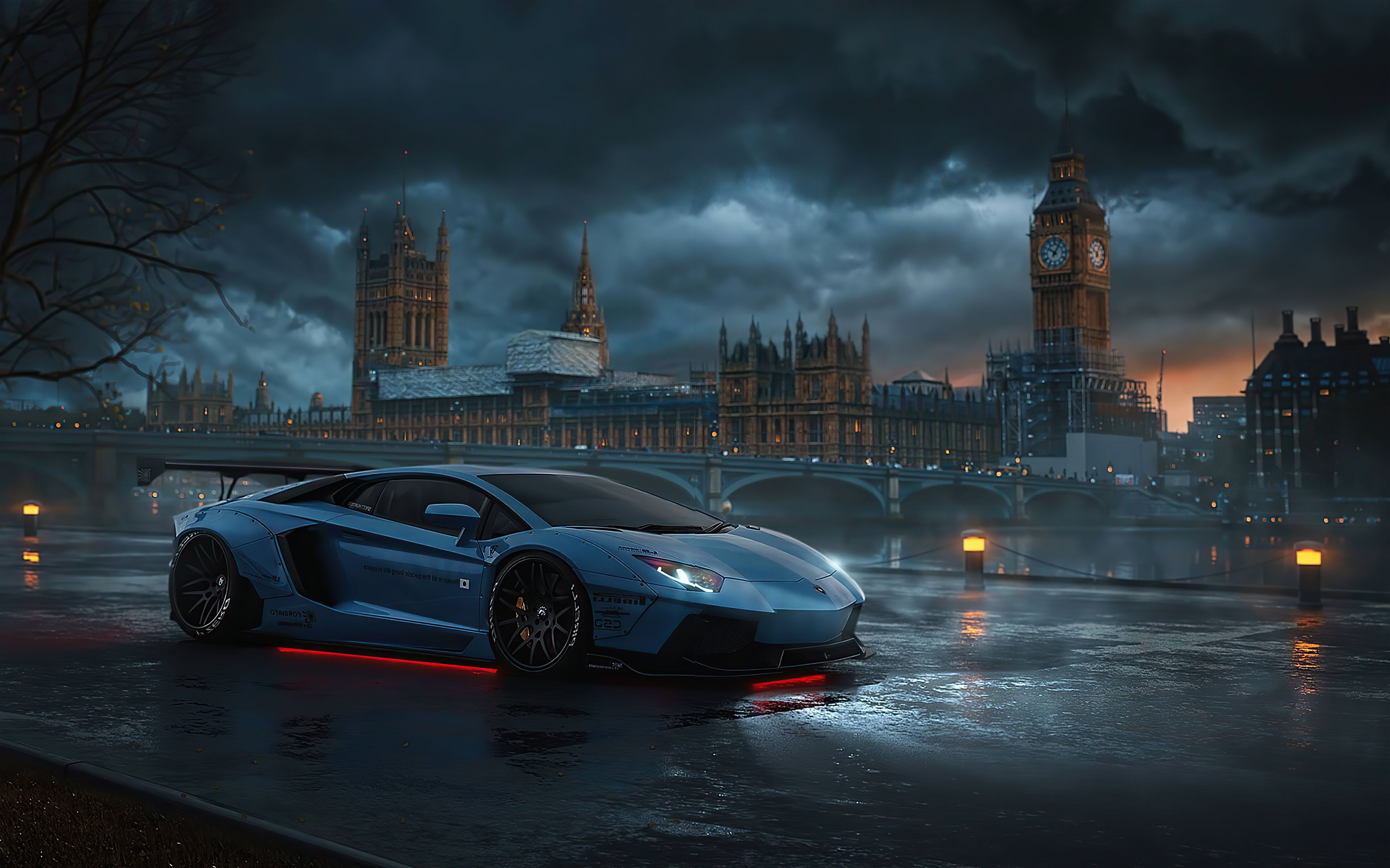 Lamborghini in London Wallpaper 4k Ultra HD