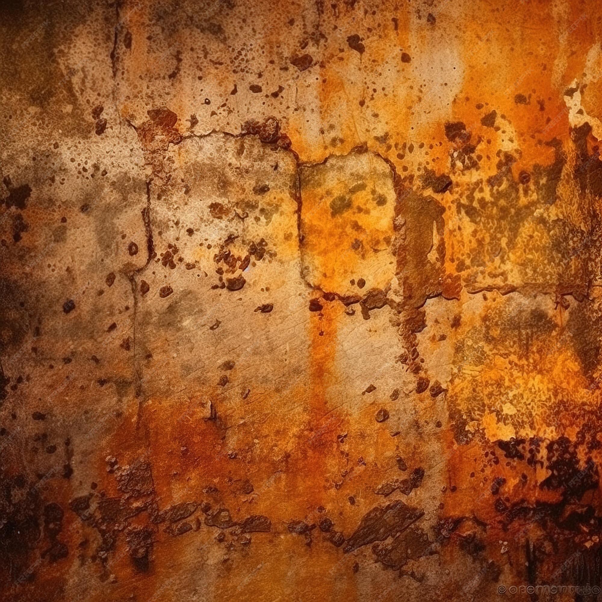 Premium Photo. Wallpaper that are rusted and rusted