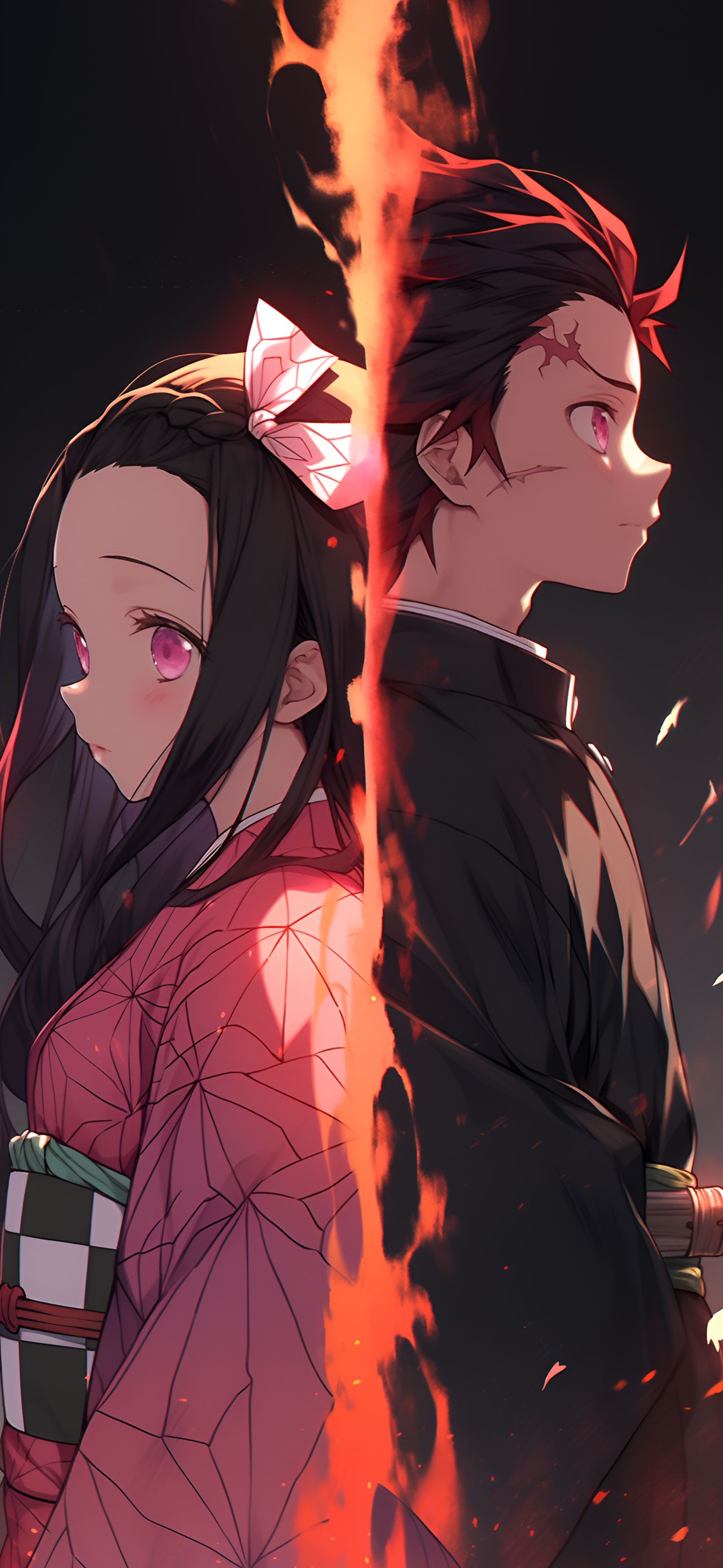 Demon Slayer Tanjiro & Nezuko Wallpaper Wallpaper Phone