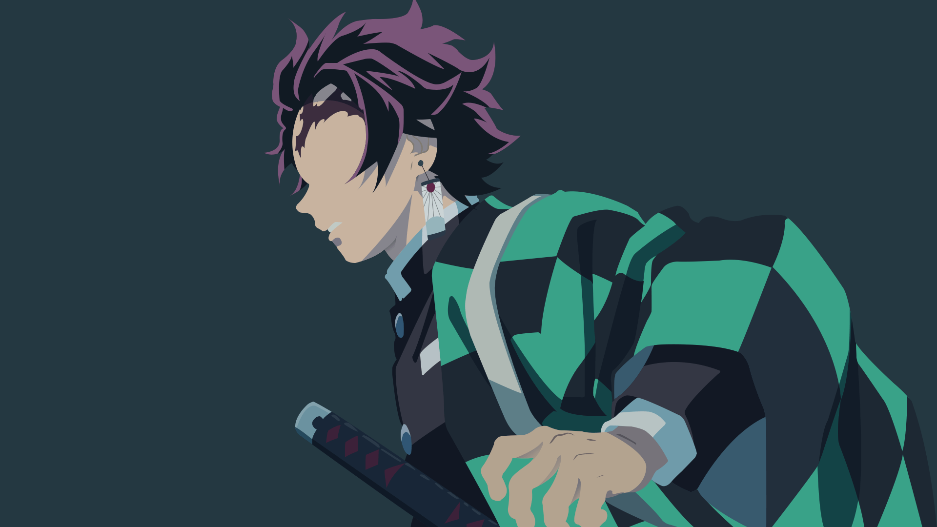 Tanjirou Kamado from Demon Slayer : Kimetsu no Yaiba Wallpaper for Dekstop without logo