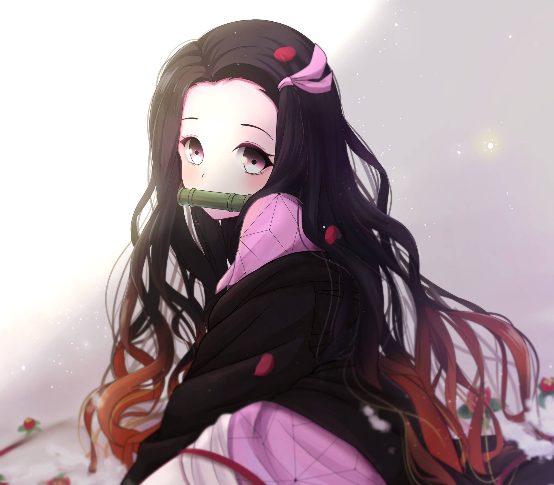 Download Demon Slayer 4k Nezuko Simple Wallpaper