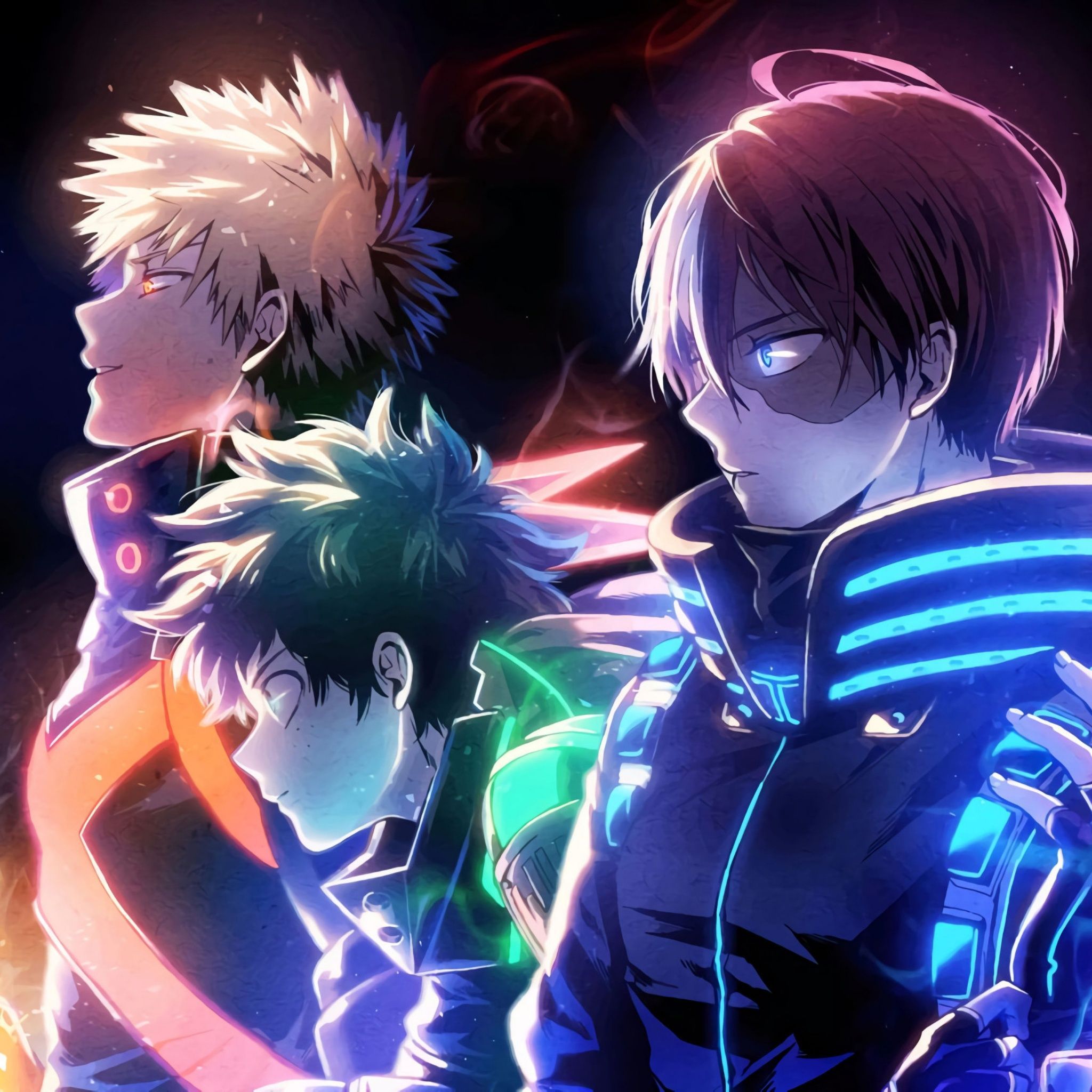 My Hero Academia Wallpaper 4K, Katsuki Bakugo, Izuku Midoriya