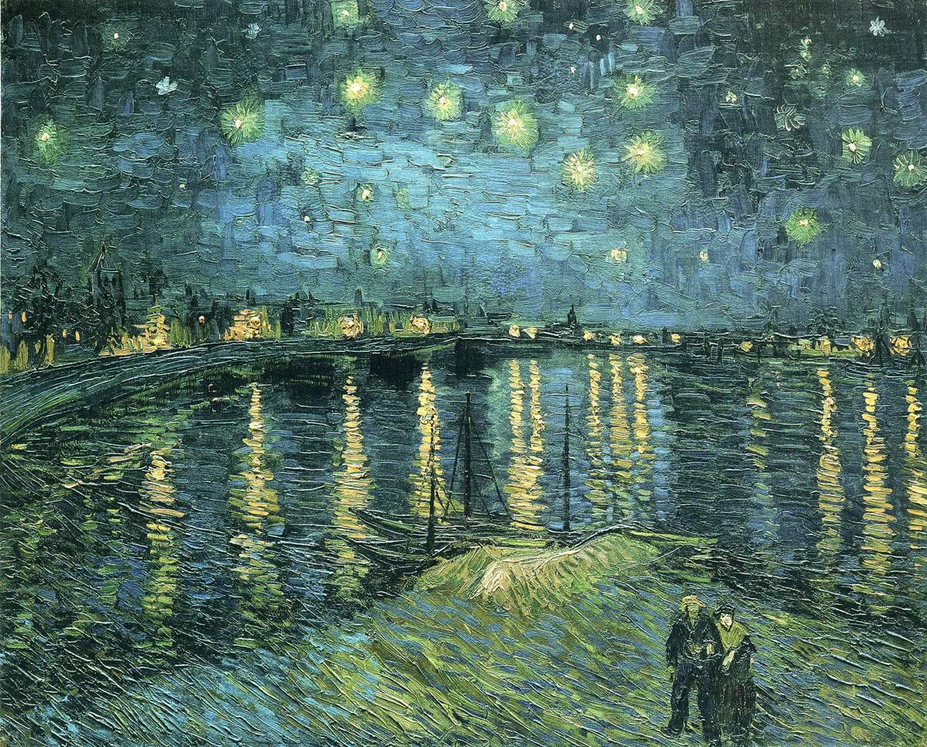 Starry Night Over The Rhone Van Gogh Wallpaper Image