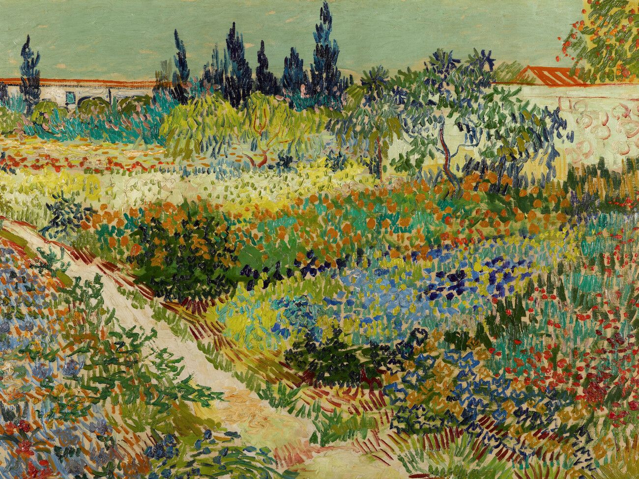 Garden at Arles van Gogh Wall Mural