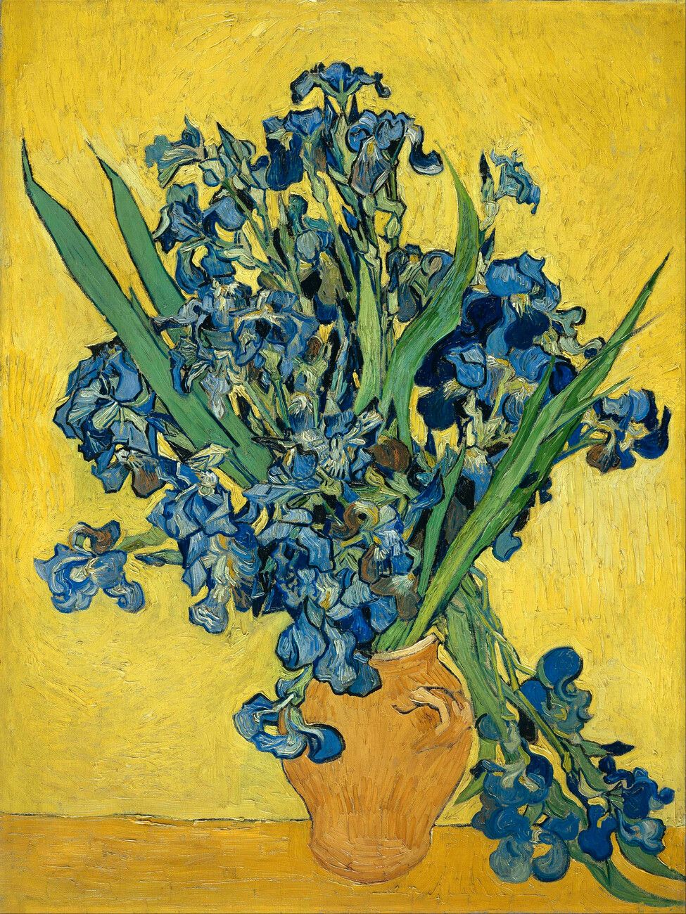 Irises (Vintage Flowers) van Gogh Wall Mural