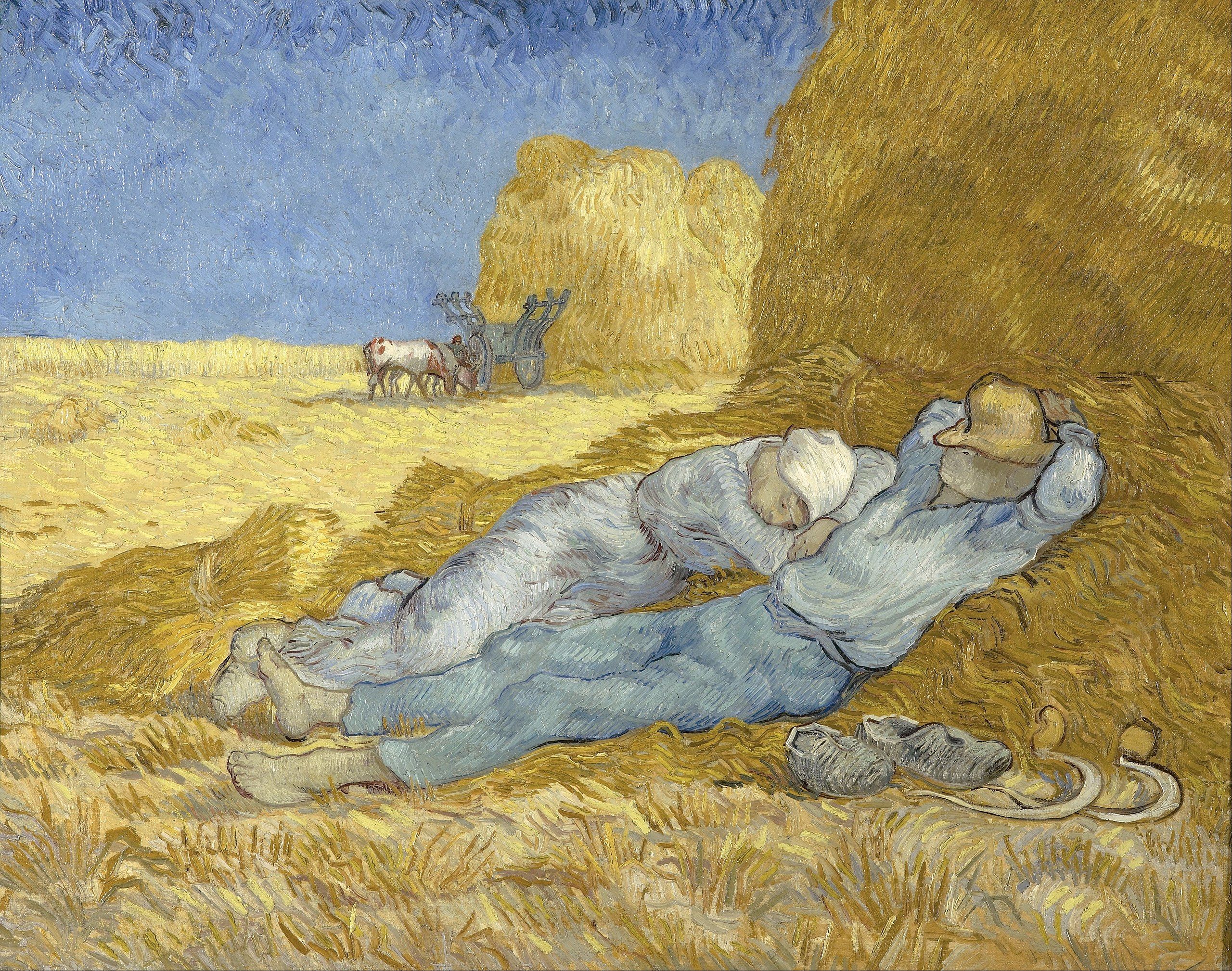 Vincent van Gogh siesta (after Millet) Art