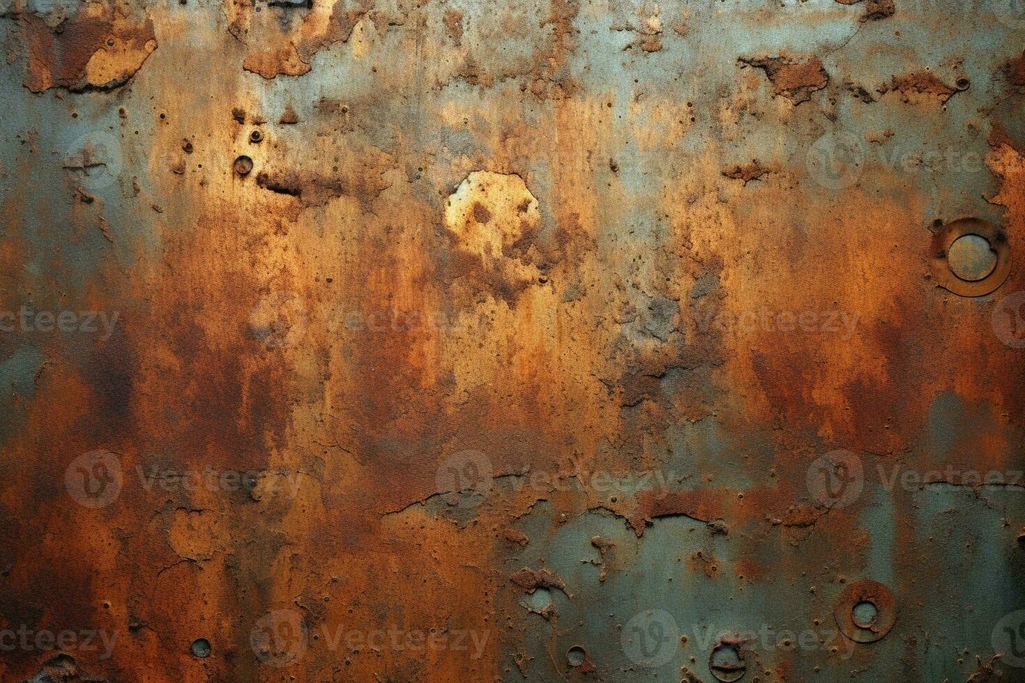 AI Generative rusty metal background textures copper gold and silver textures collection