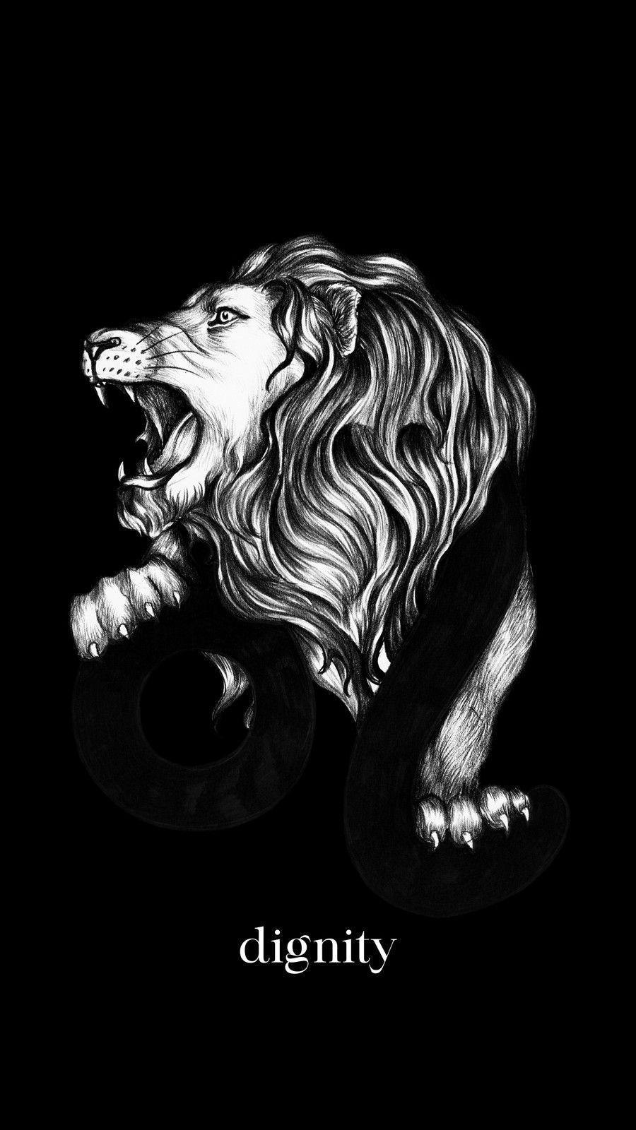 Free and customizable wallpaper lion templates