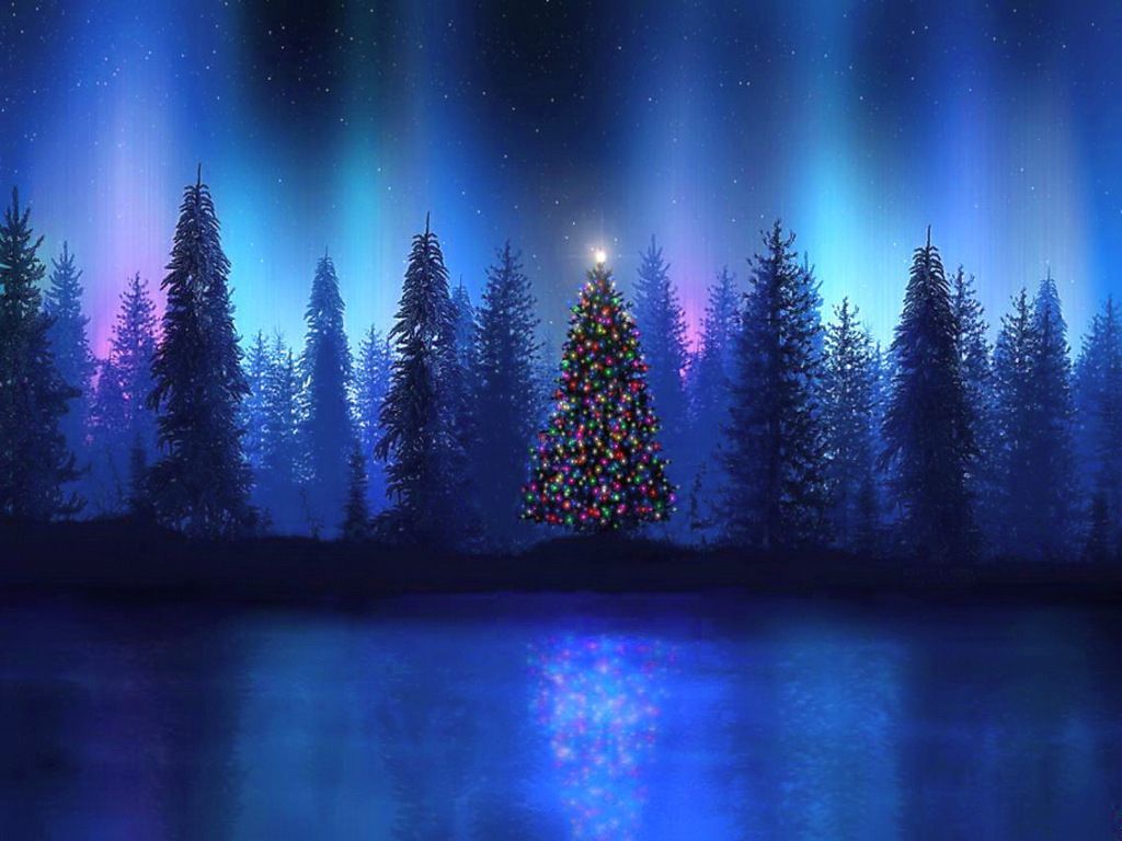 Christmas Night Free Desktop Christmas Wallpaper. Download