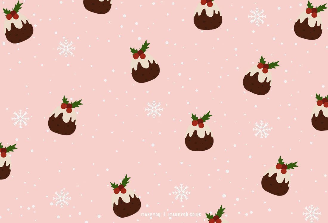 Preppy Christmas Wallpaper Ideas : Christmas Pudding Wallpaper For PC Laptop I Take You. Wedding Readings. Wedding Ideas