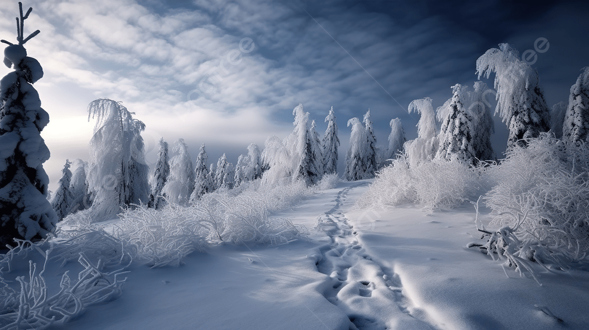 Winter Landscape Wallpaper Background, Beautiful Picture Of Snow Background Image And Wallpaper for Free Download