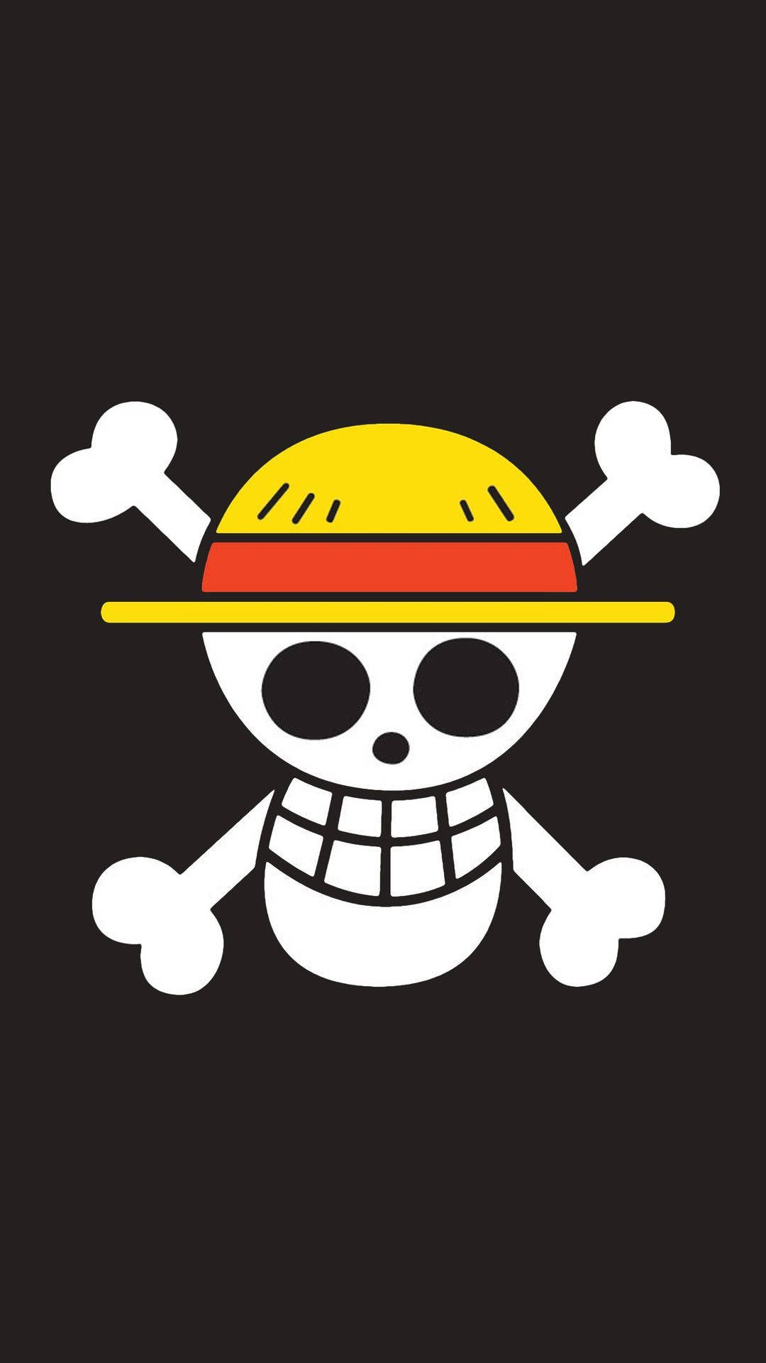 Download Skull Logo One Piece iPhone Wallpaper