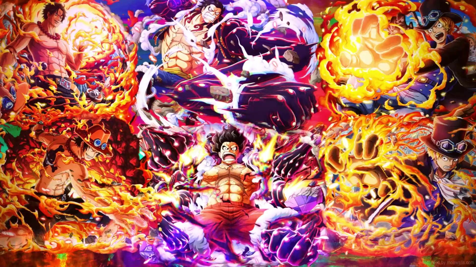 Ace Sabo Luffy One Piece Live Wallpaper